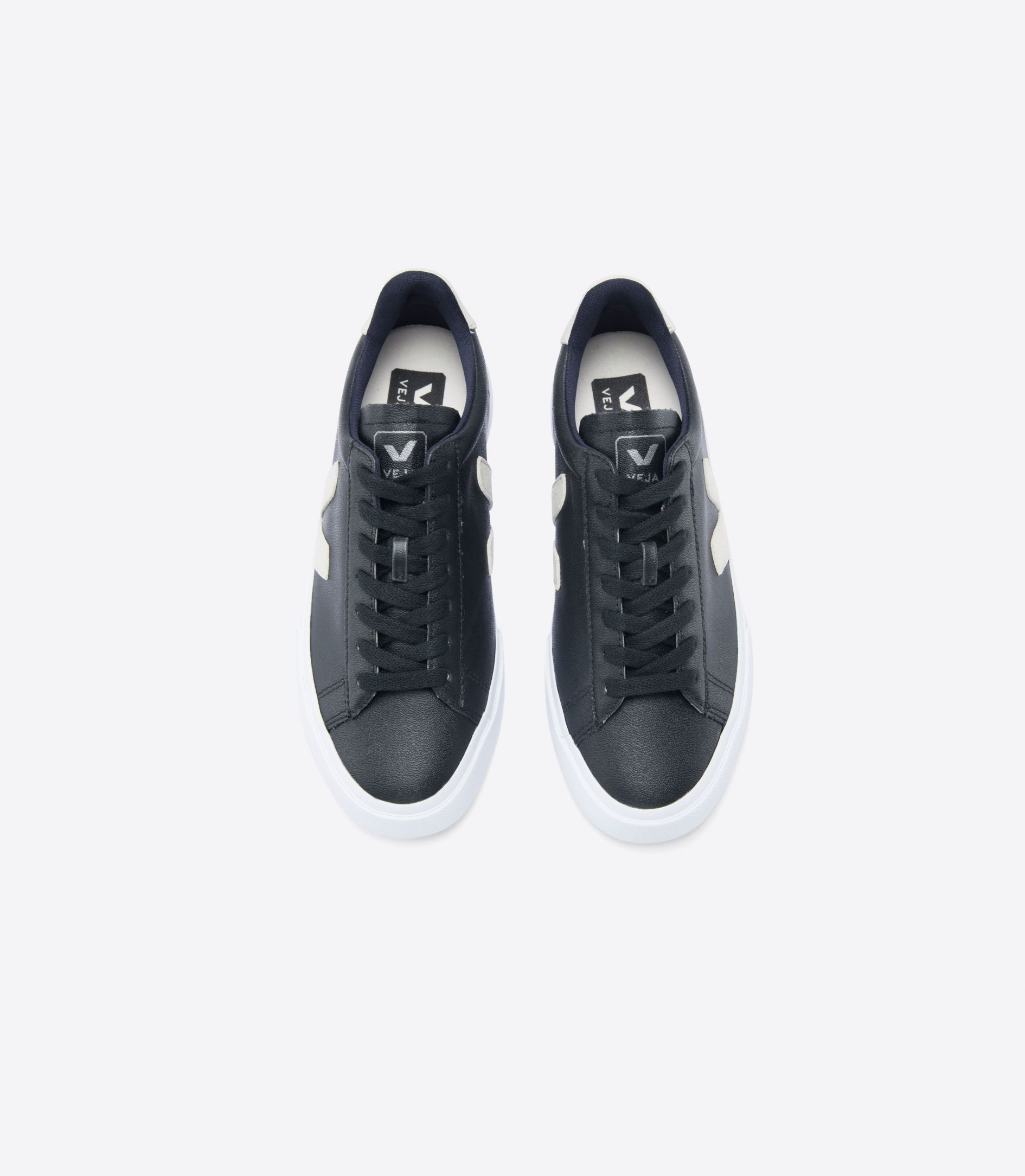 Veja Campo Chromefree Leather Women's Sneakers Black Beige | VJ29738F