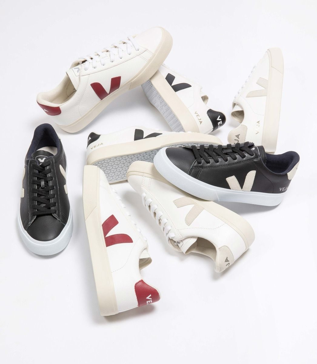 Veja Campo Chromefree Leather Women's Sneakers Black Beige | VJ29738F