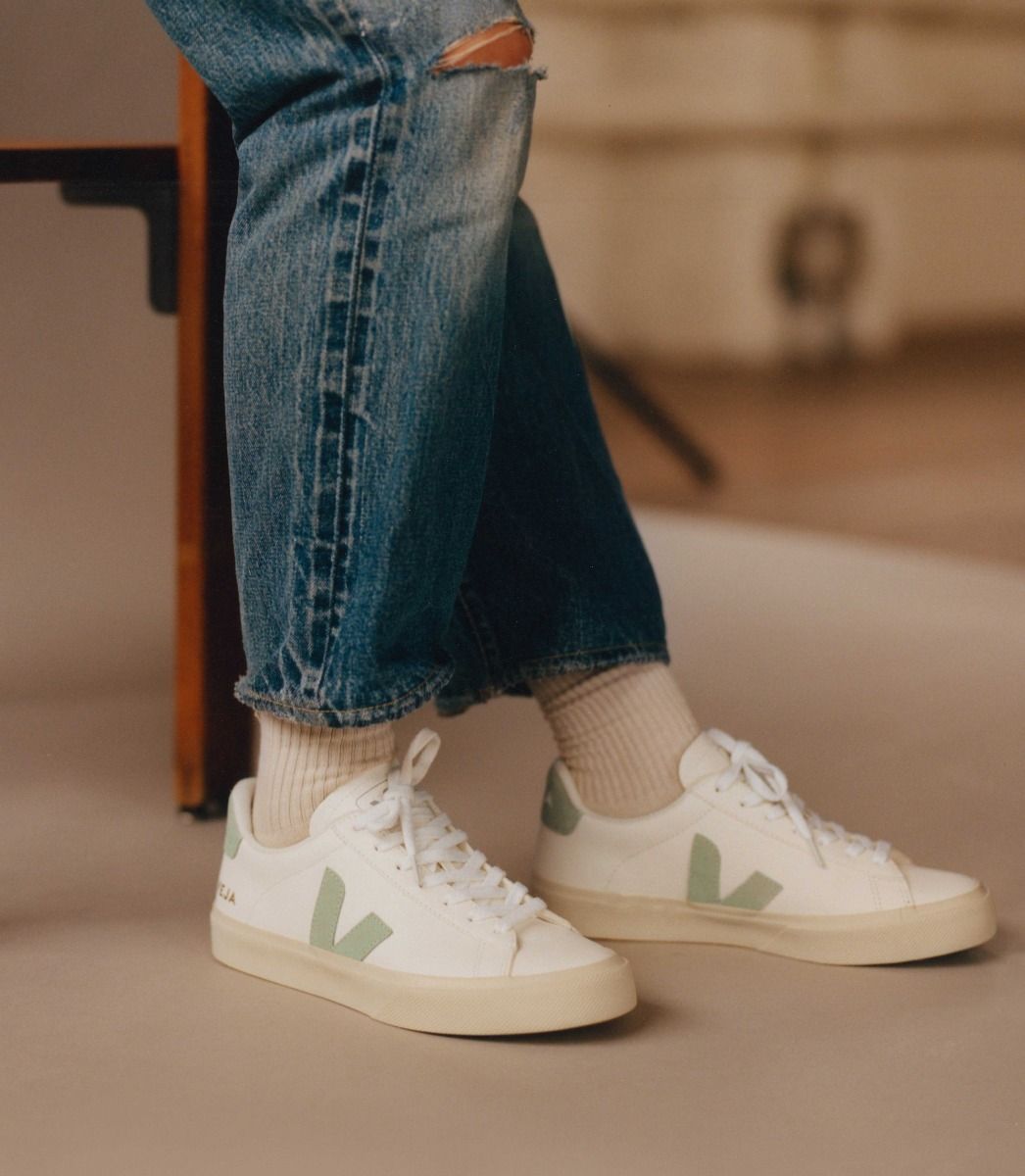 Veja Campo Chromefree Men's Sneakers White Green | VJ28539L