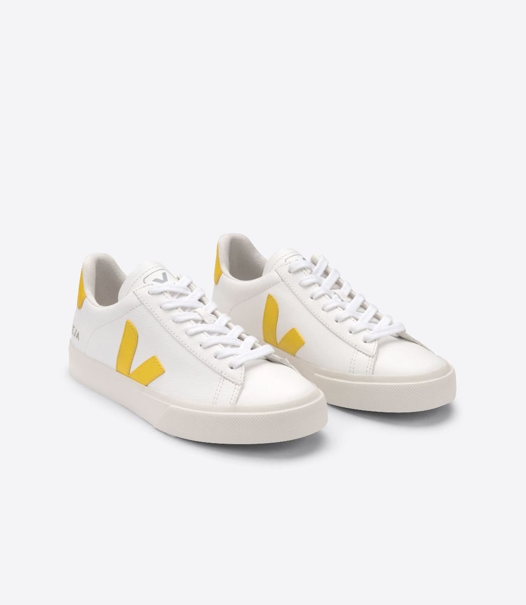 Veja Campo Chromefree Men's Sneakers White Yellow | VJ40951B