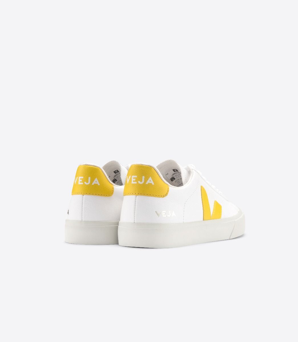 Veja Campo Chromefree Men's Sneakers White Yellow | VJ40951B