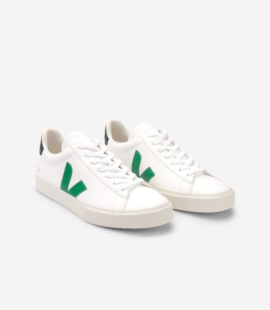 Veja Campo Chromefree Men's Sneakers White Green Black | VJ53194N