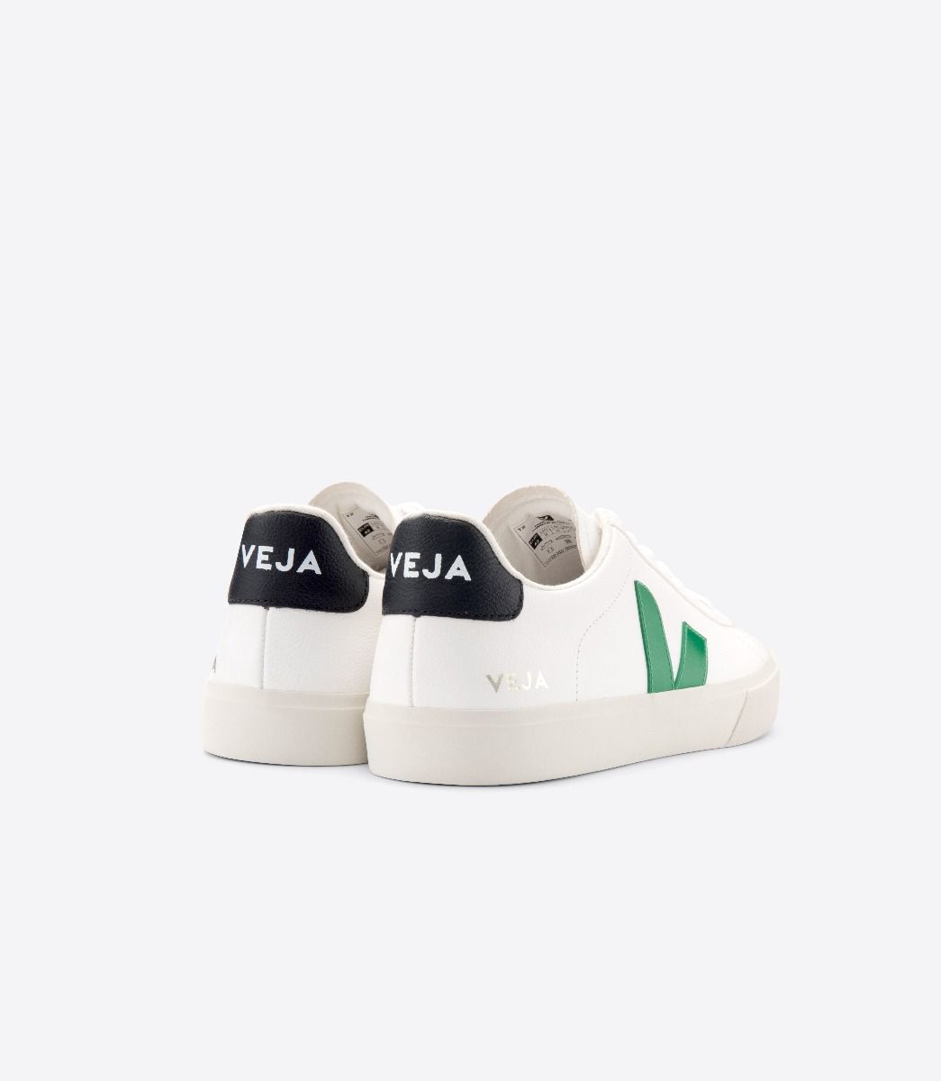 Veja Campo Chromefree Men's Sneakers White Green Black | VJ53194N