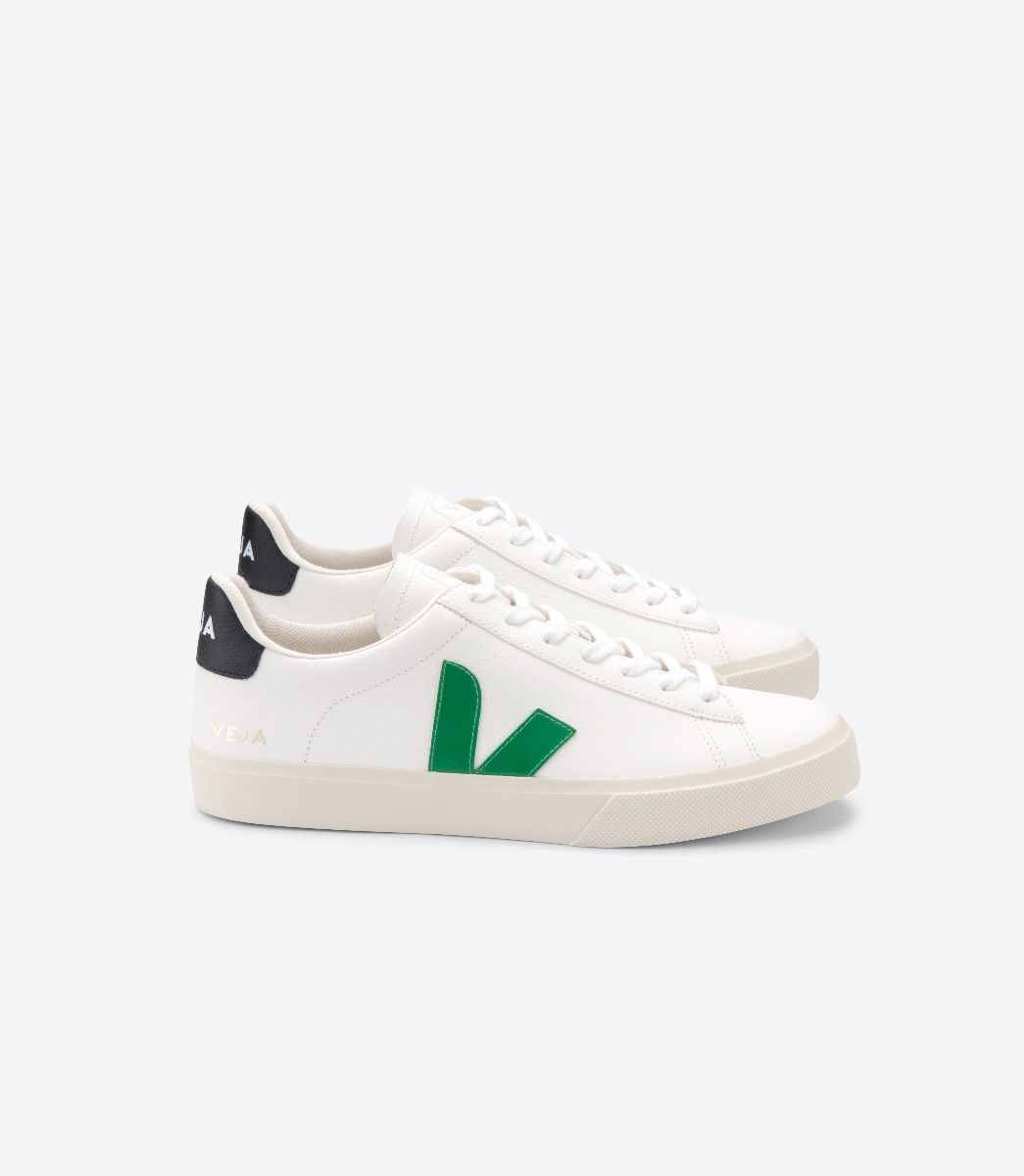 Veja Campo Chromefree Men\'s Sneakers White Green Black | VJ53194N