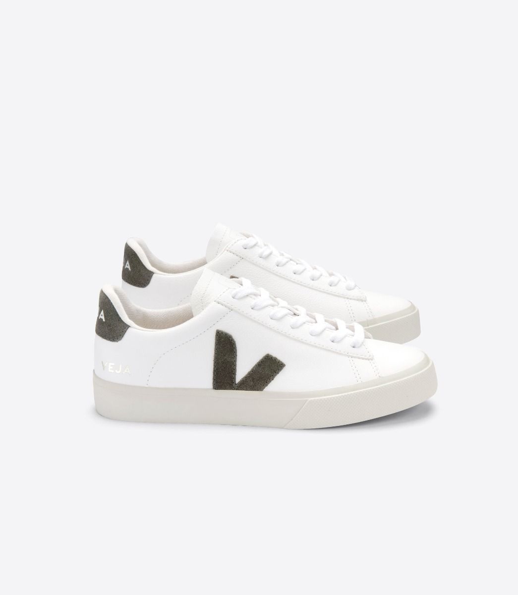 Veja Campo Chromefree Women\'s Sneakers White Khaki | VJ01453T