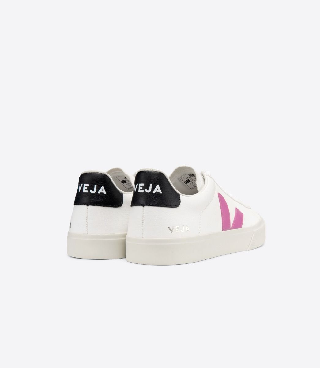 Veja Campo Chromefree Women's Sneakers White Purple Black | VJ13096N