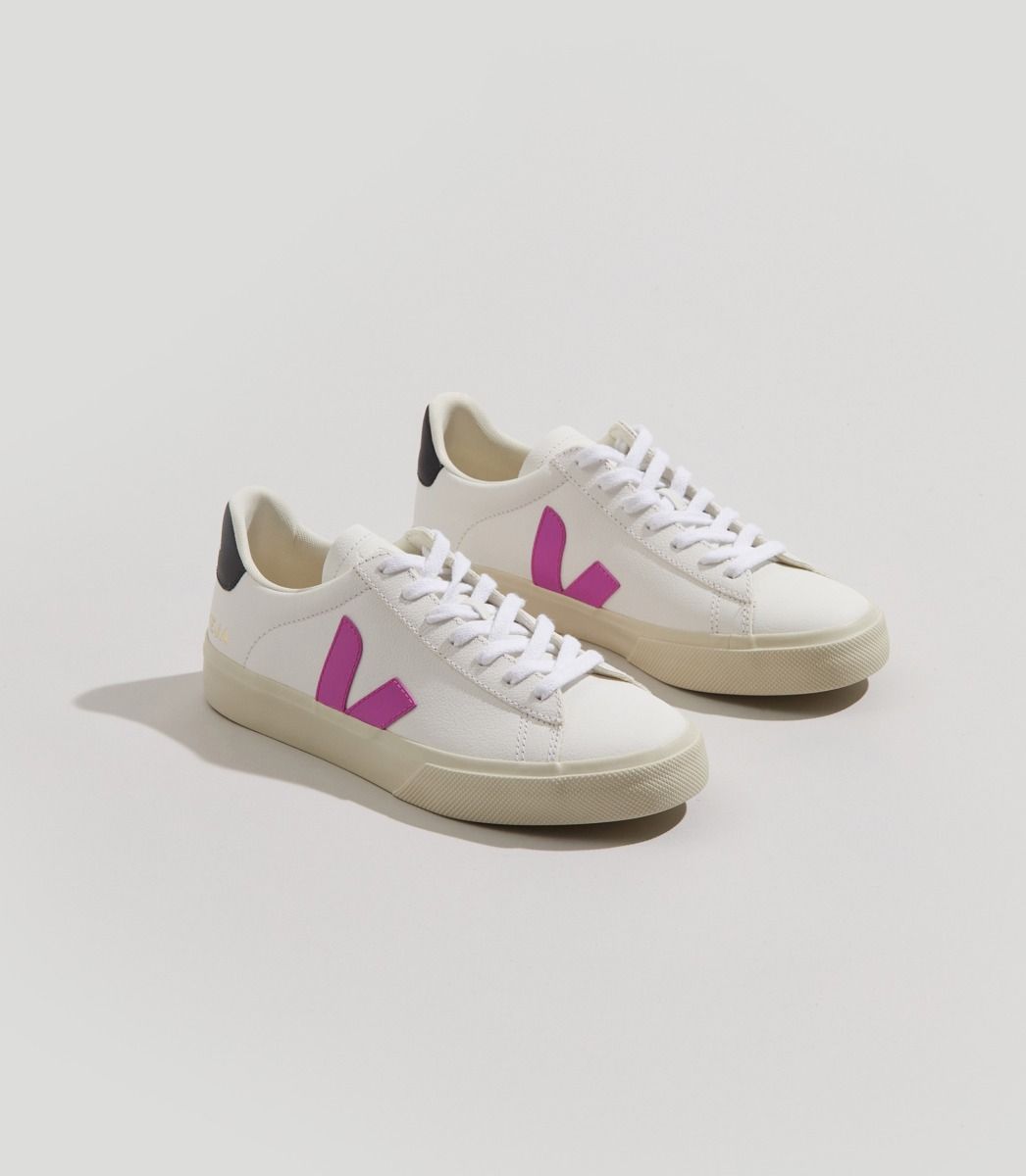 Veja Campo Chromefree Women's Sneakers White Purple Black | VJ13096N