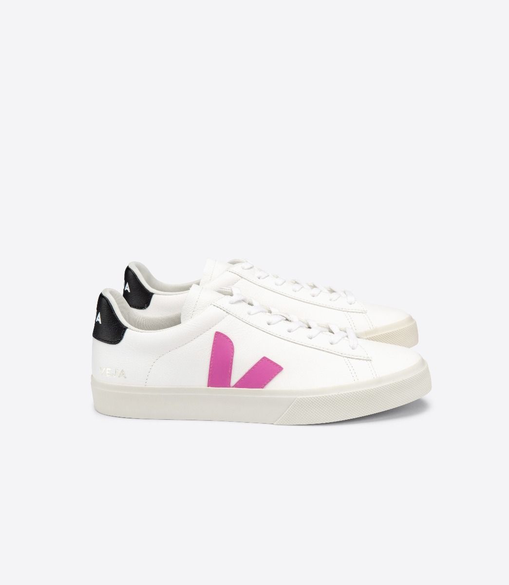 Veja Campo Chromefree Women\'s Sneakers White Purple Black | VJ13096N