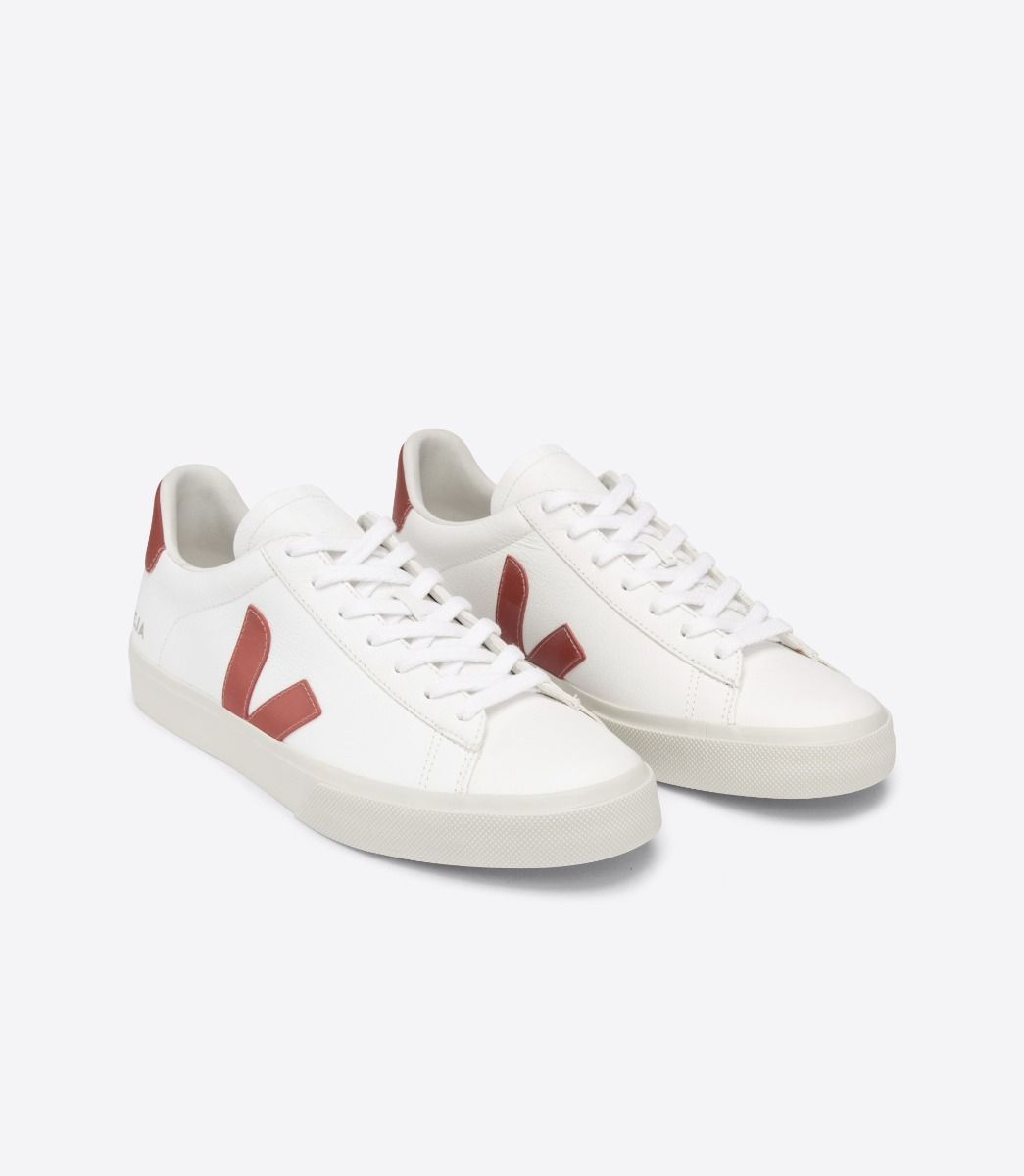 Veja Campo Chromefree Women's Sneakers White Red | VJ14526J