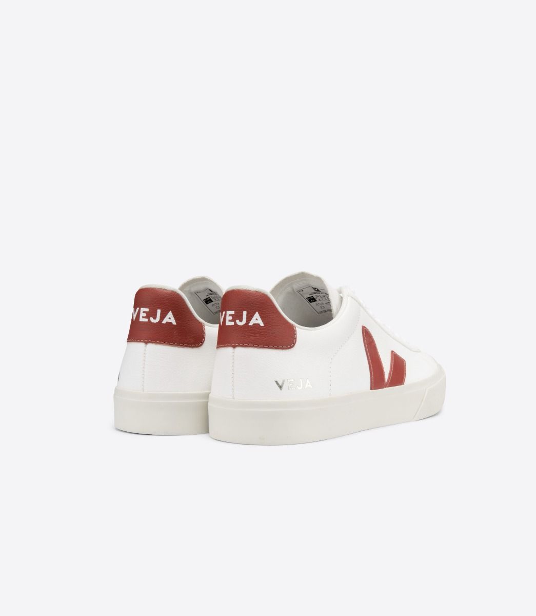 Veja Campo Chromefree Women's Sneakers White Red | VJ14526J