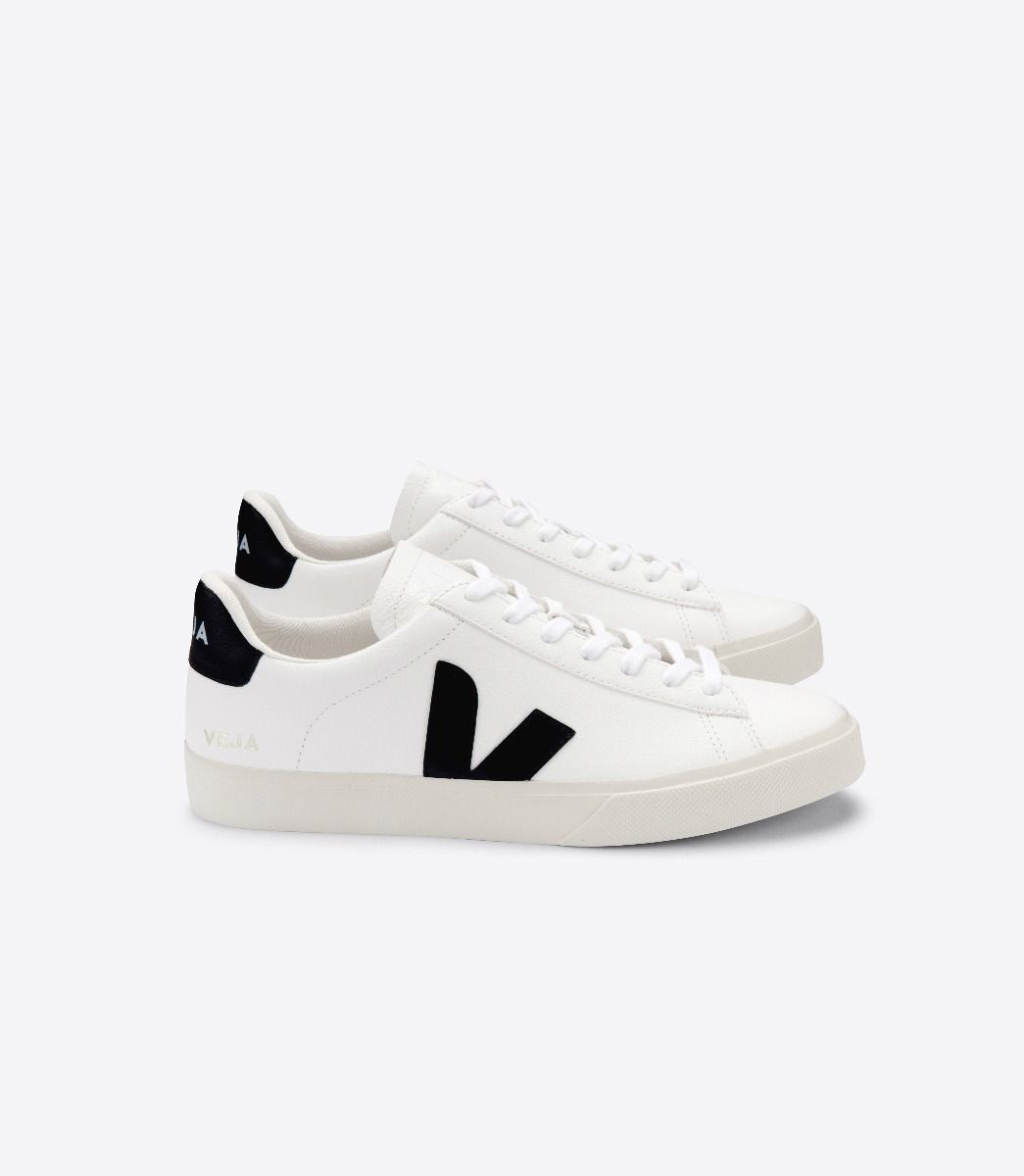 Veja Campo Chromefree Women\'s Sneakers White Black | VJ49183R