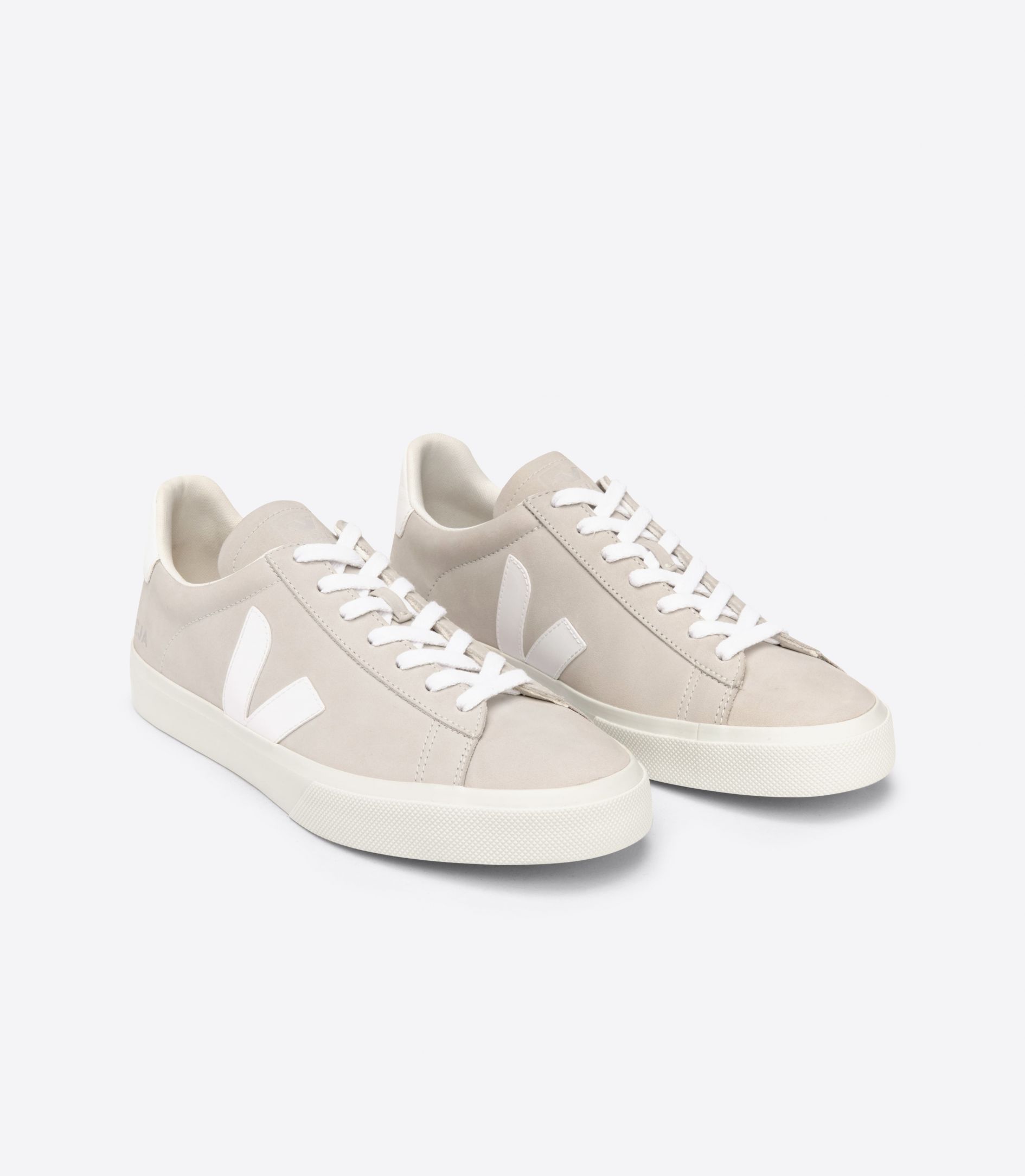 Veja Campo Nubuck Men's Sneakers Beige White | VJ16890X