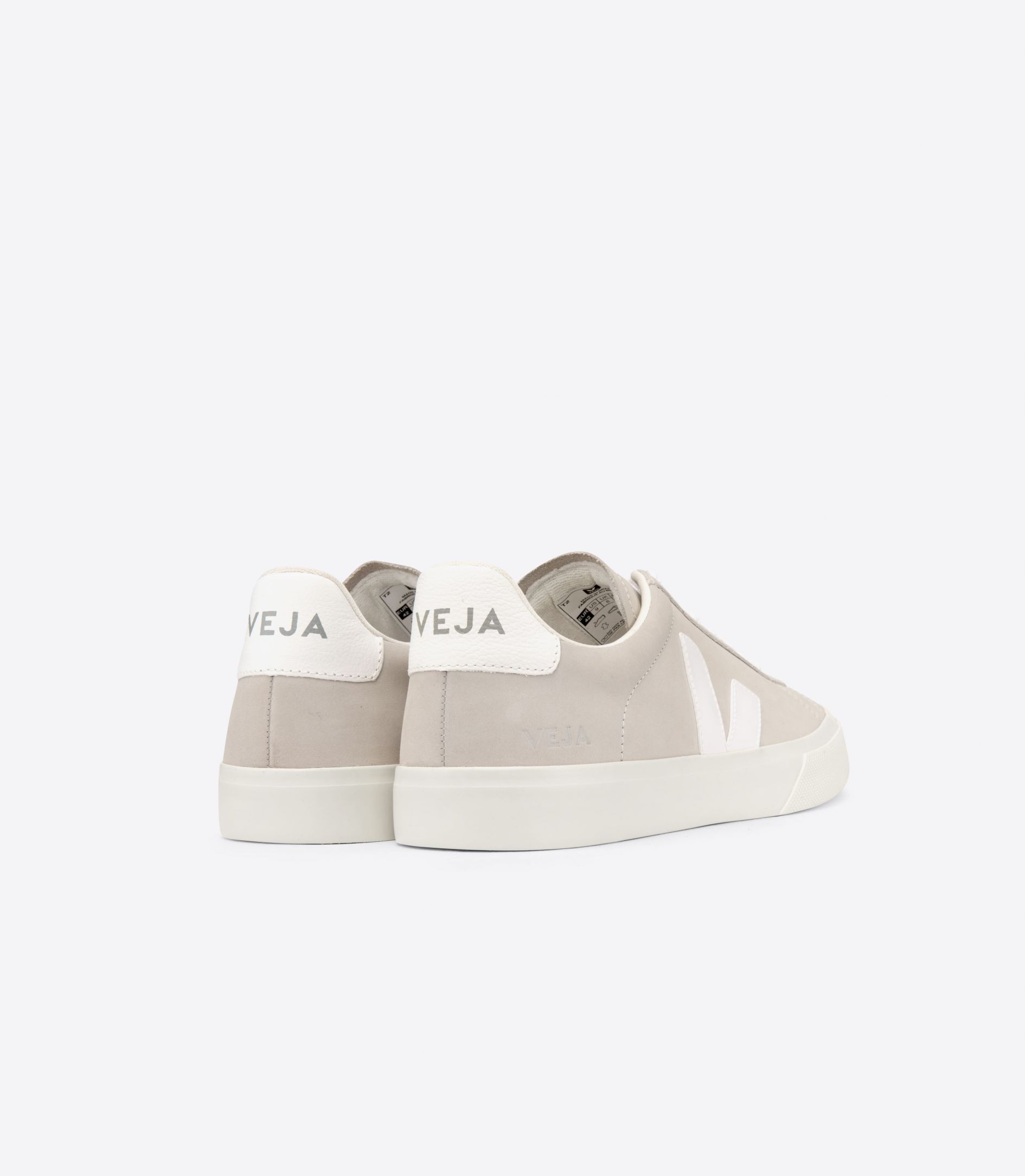 Veja Campo Nubuck Men's Sneakers Beige White | VJ16890X