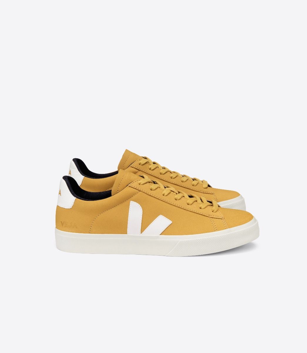 Veja Campo Nubuck Men\'s Sneakers Yellow White | VJ84209V