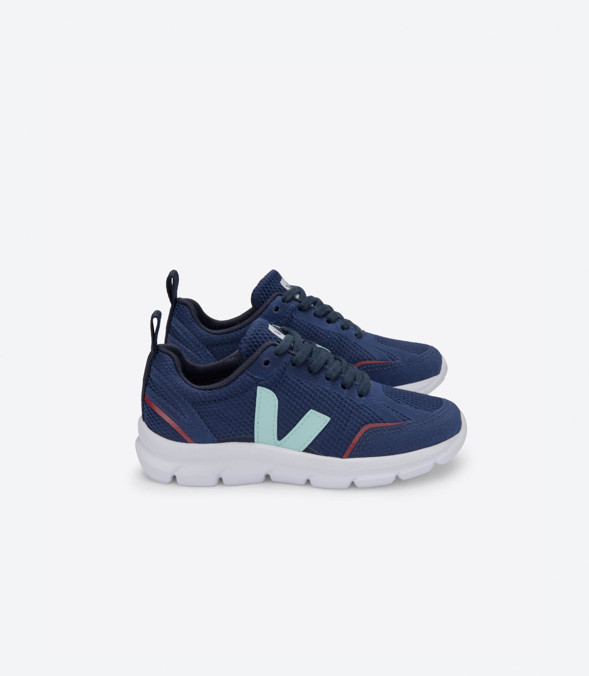 Veja Canary B-Mesh Kids' Sneakers Navy Turquoise Red | VJ52841F