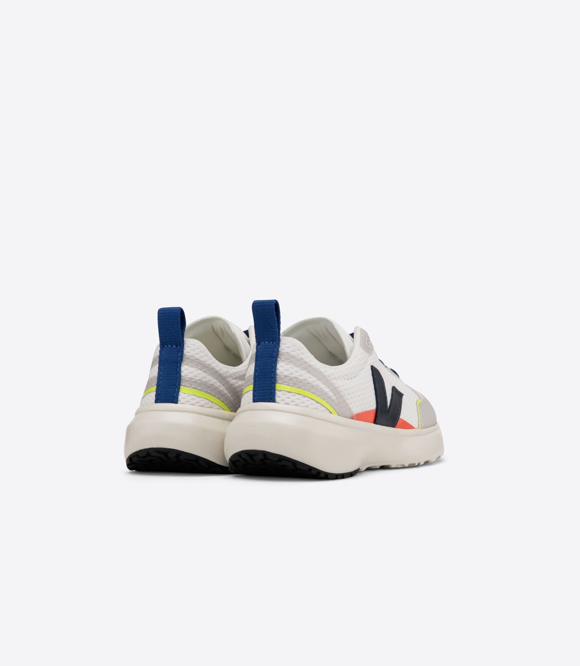 Veja Canary Elastic Laces Alveomesh Kids' Sneakers White Navy | VJ10472Z