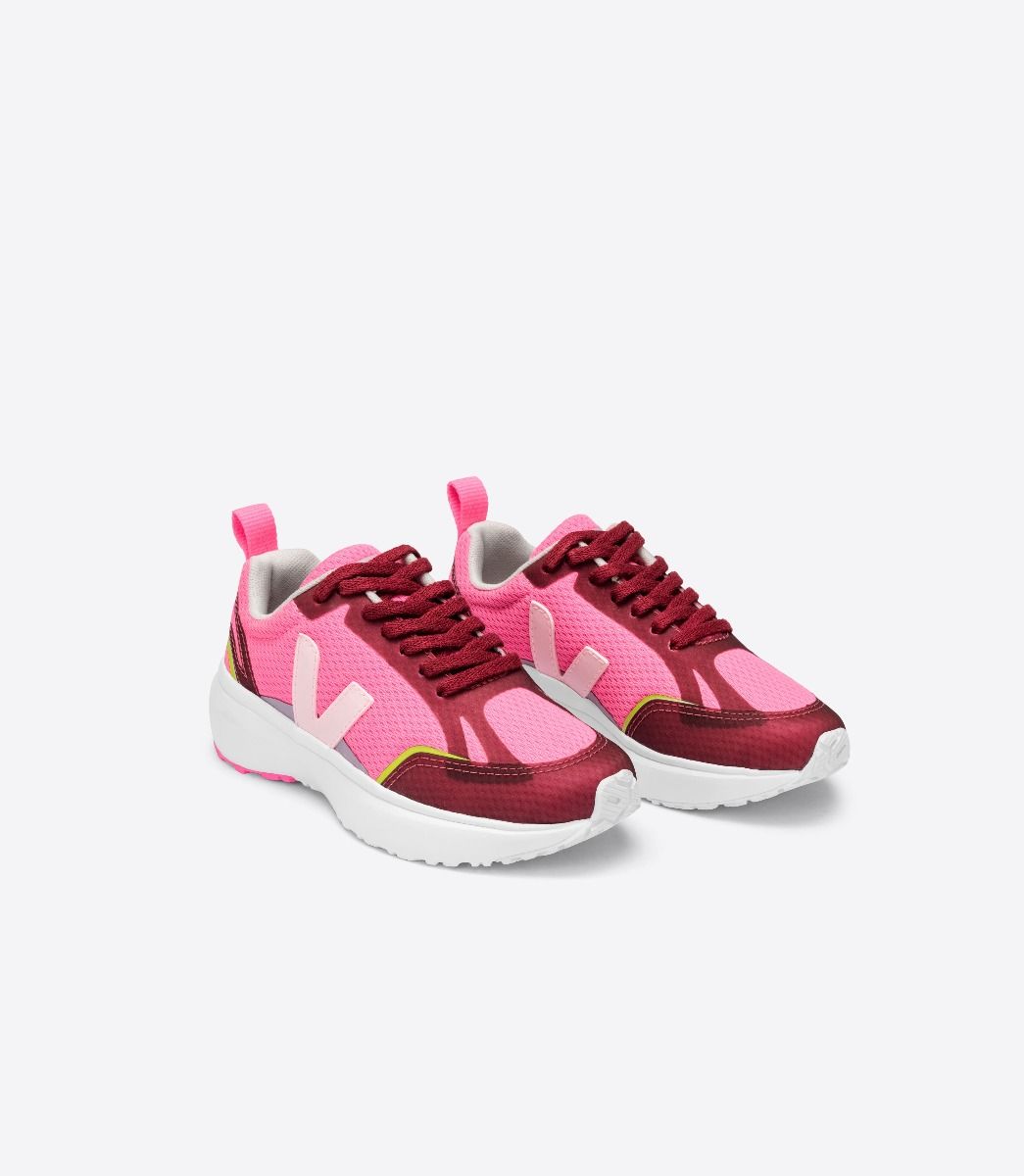 Veja Canary Kids' Sneakers Pink Red | VJ62075W