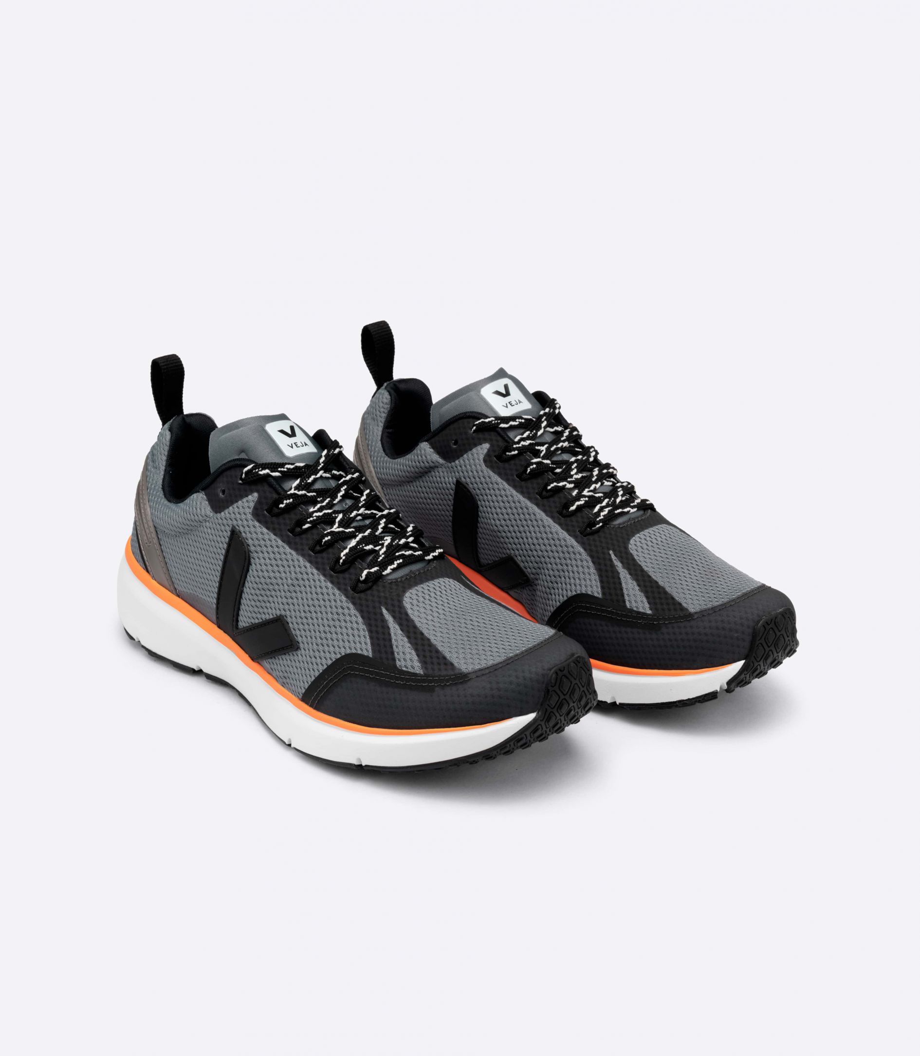 Veja Condor 2 Alveomesh Men's Running Shoes Grey Black Orange | VJ49286R