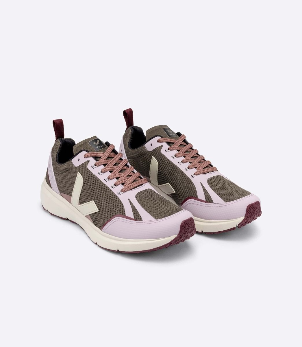 Veja Condor 2 Alveomesh Men's Running Shoes Khaki Pink | VJ85149D