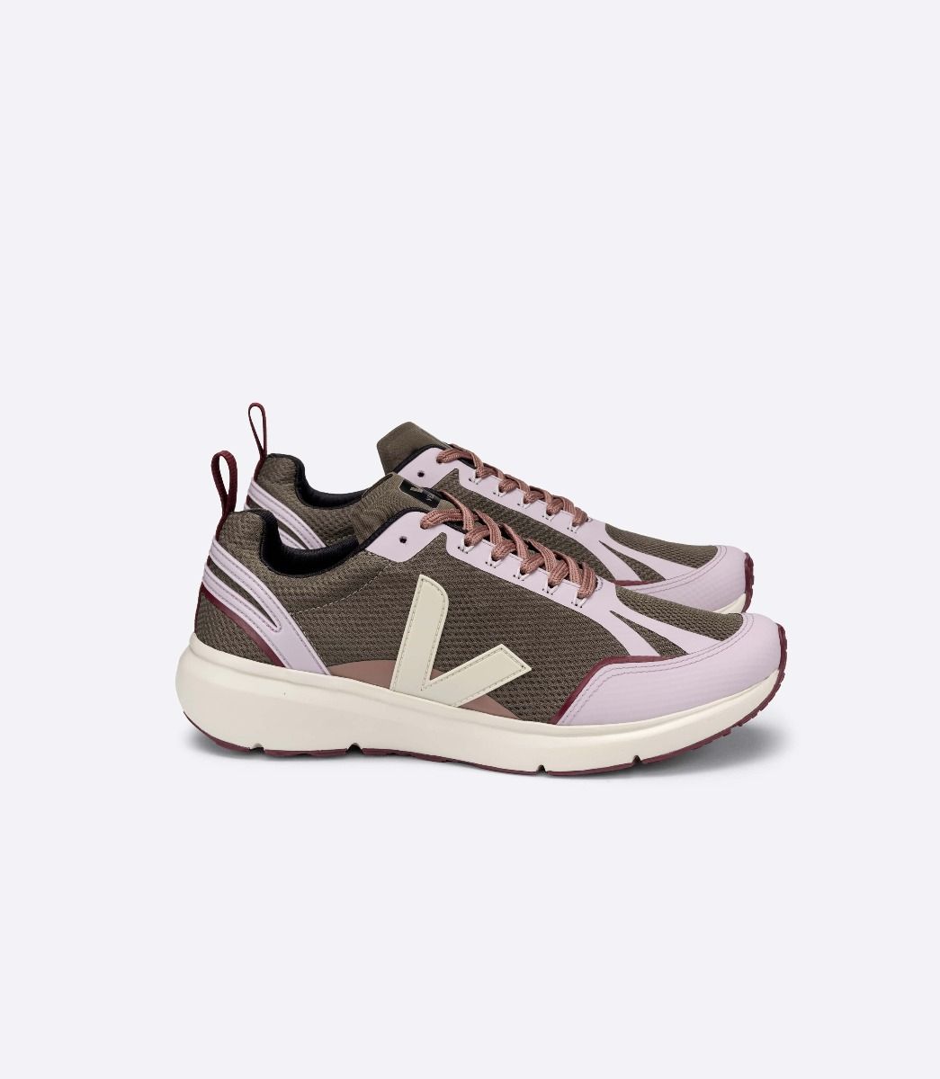 Veja Condor 2 Alveomesh Men\'s Running Shoes Khaki Pink | VJ85149D