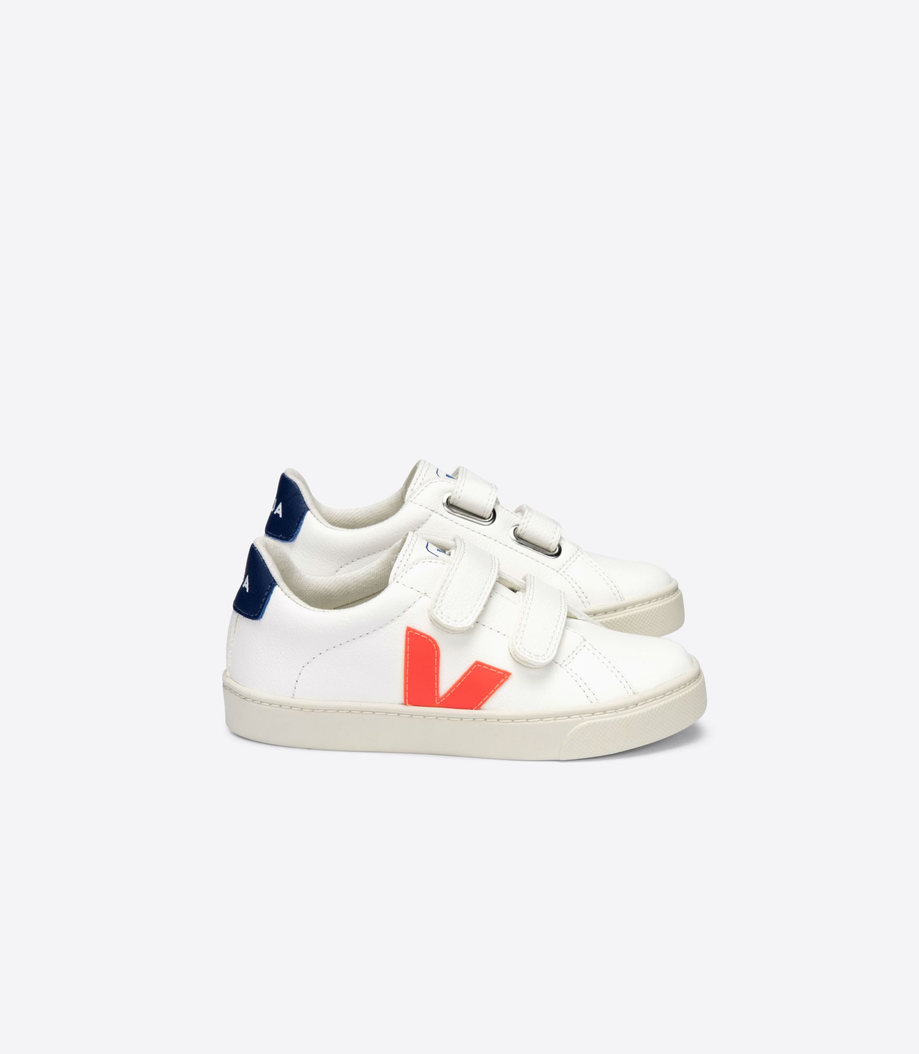 Veja Esplar Chromefree Kids\' Sneakers White Orange Blue | VJ71984J