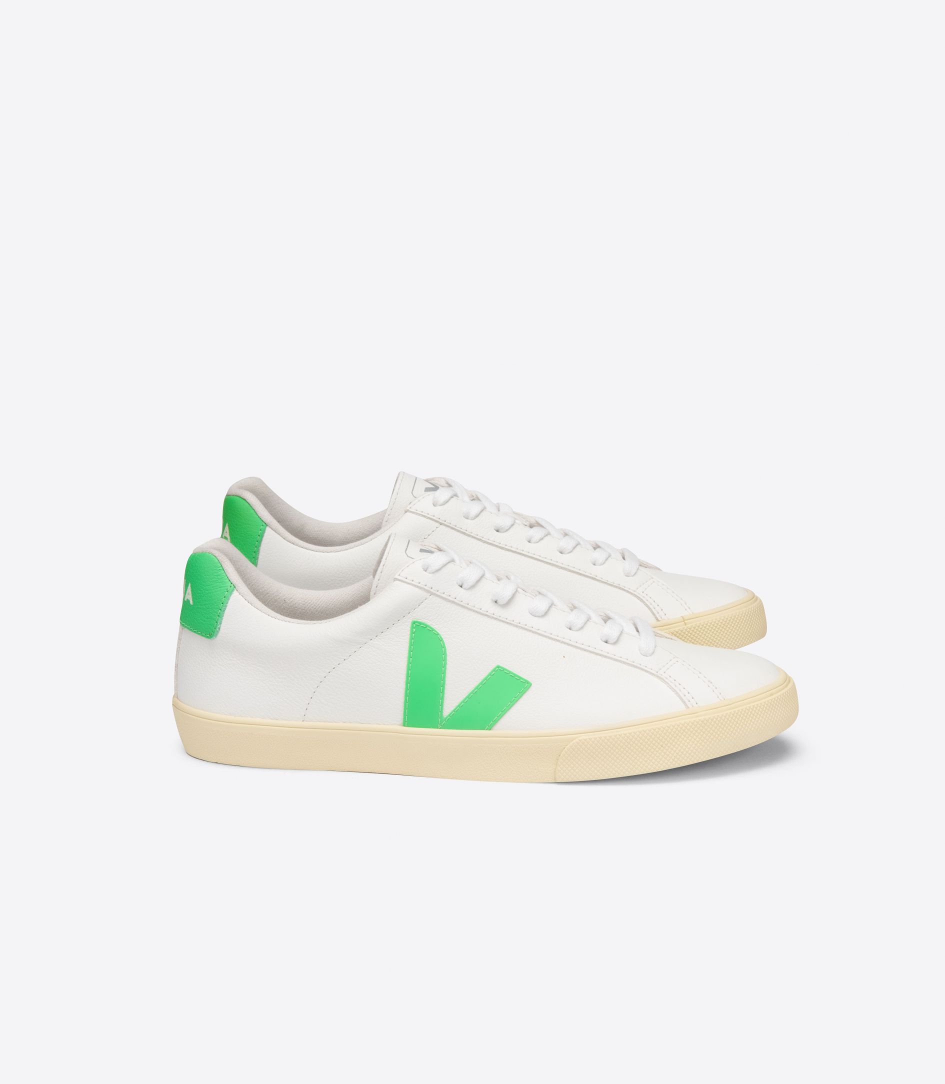 Veja Esplar Chromefree Men\'s Sneakers White Green | VJ58372K