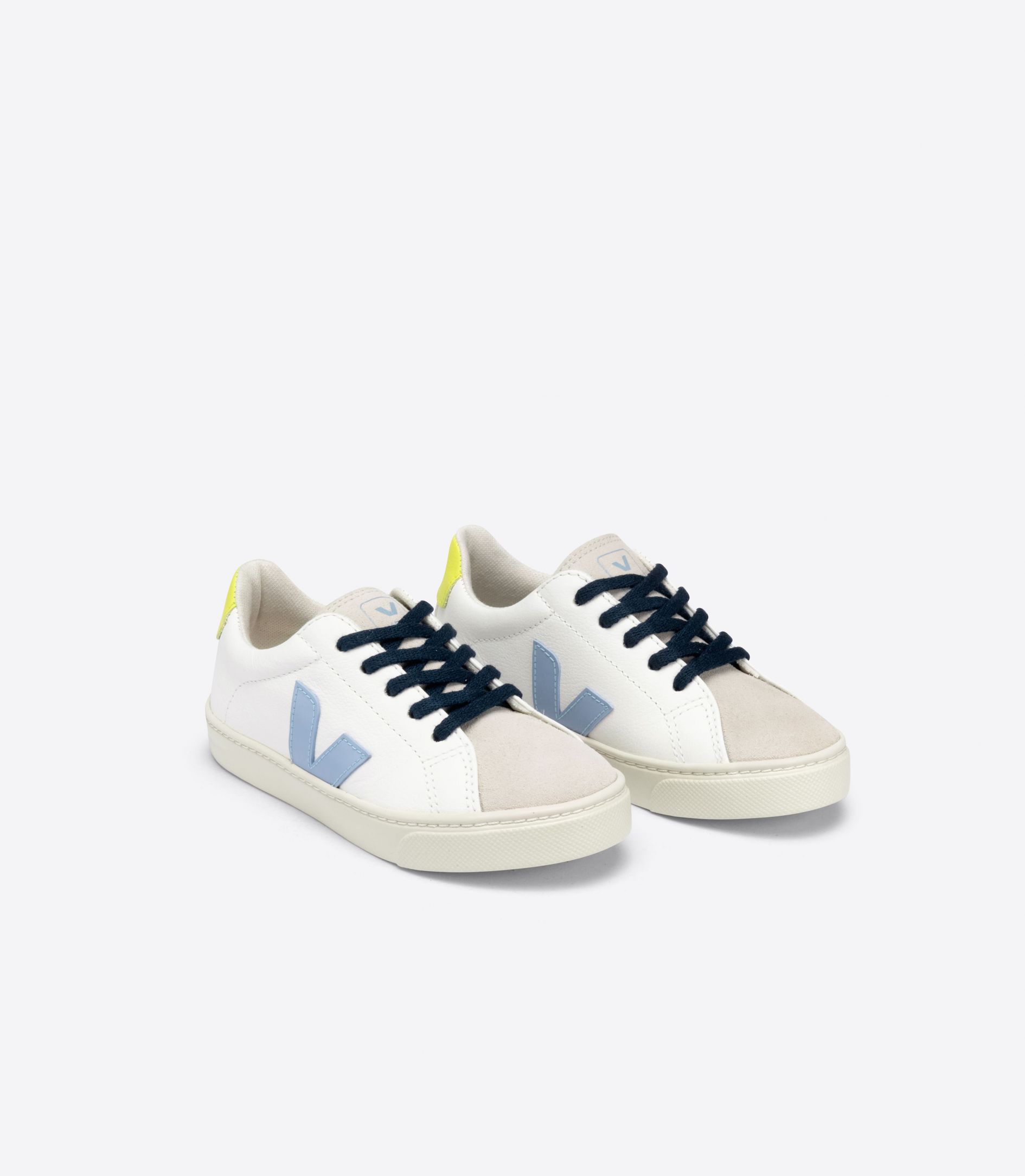 Veja Esplar Lace Chromefree Kids' Sneakers White Grey | VJ59743L