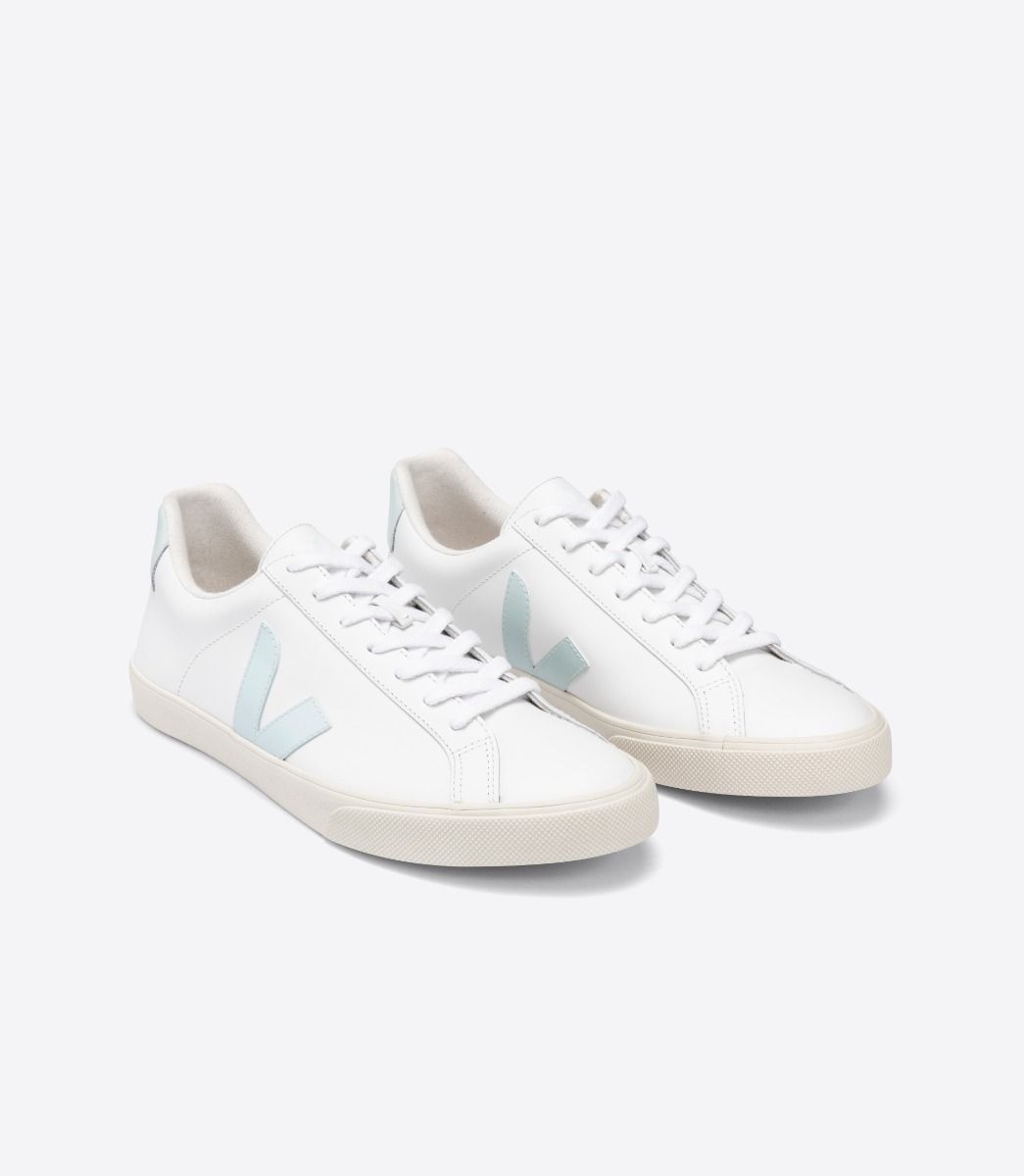 Veja Esplar Leather Men's Sneakers White Blue | VJ21847V