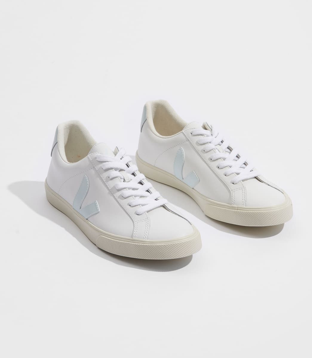 Veja Esplar Leather Men's Sneakers White Blue | VJ21847V