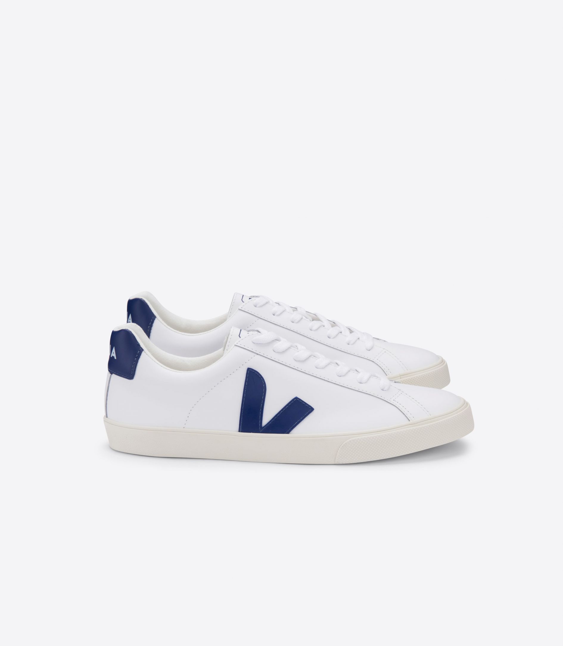 Veja Esplar Leather Men\'s Sneakers White Blue | VJ56013L