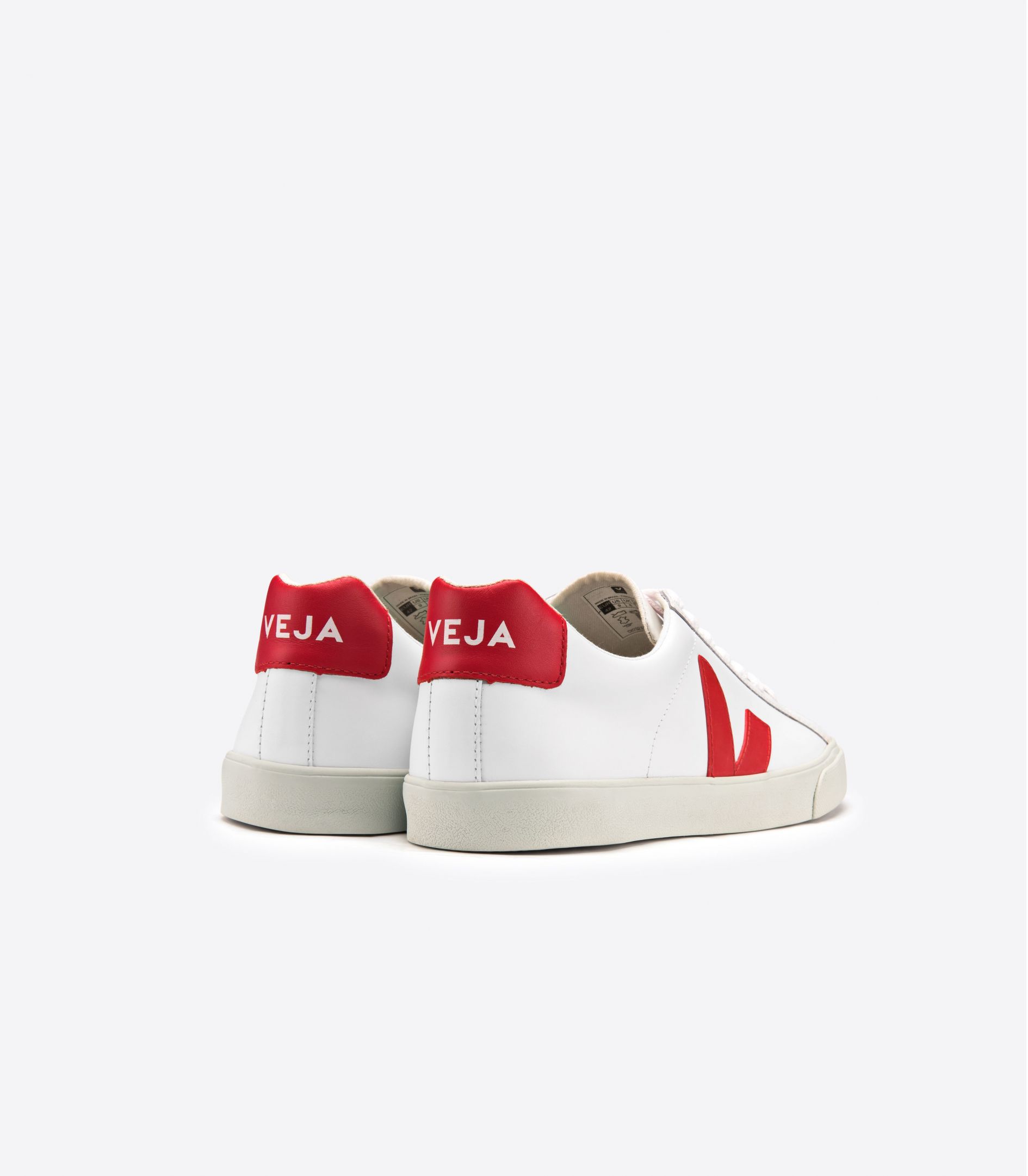 Veja Esplar Leather Men's Sneakers White Red | VJ87315J