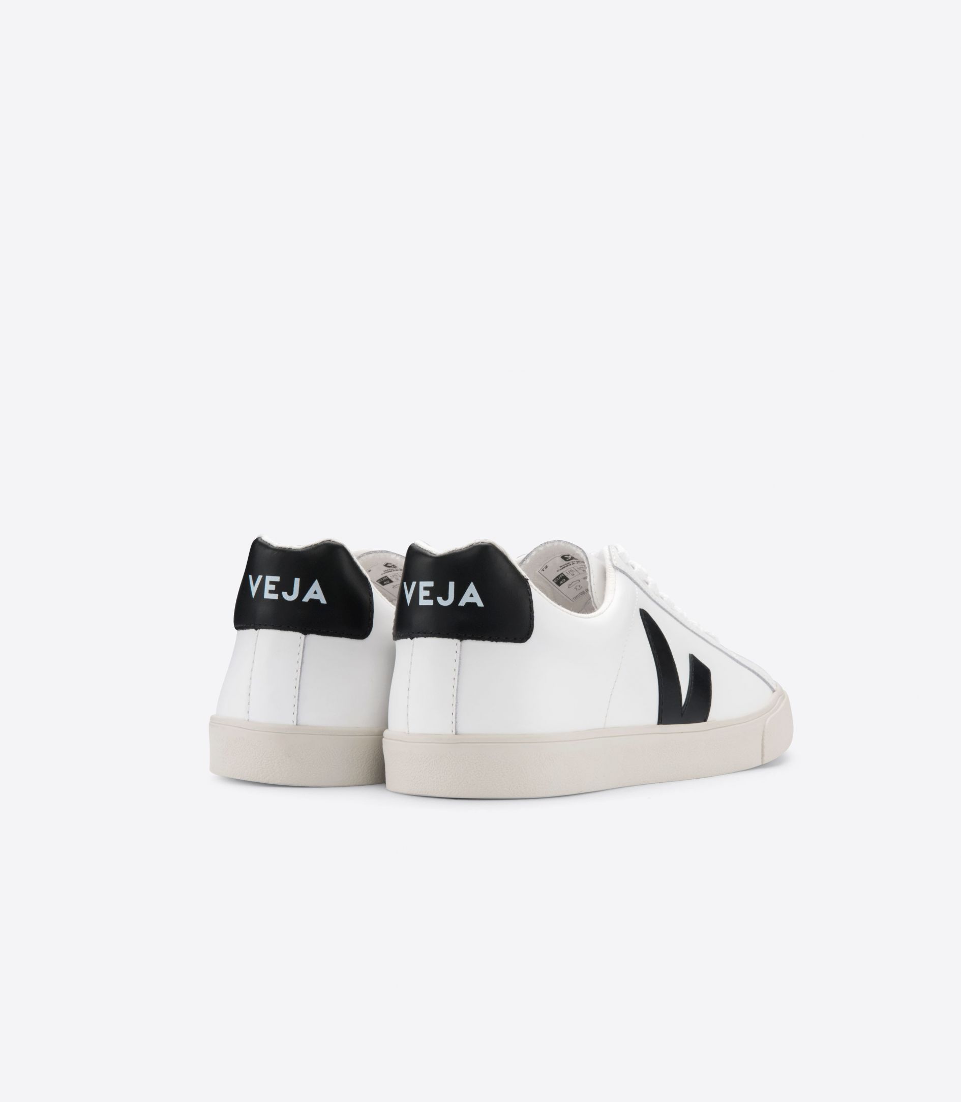 Veja Esplar Leather Men's Sneakers White Black | VJ96320M