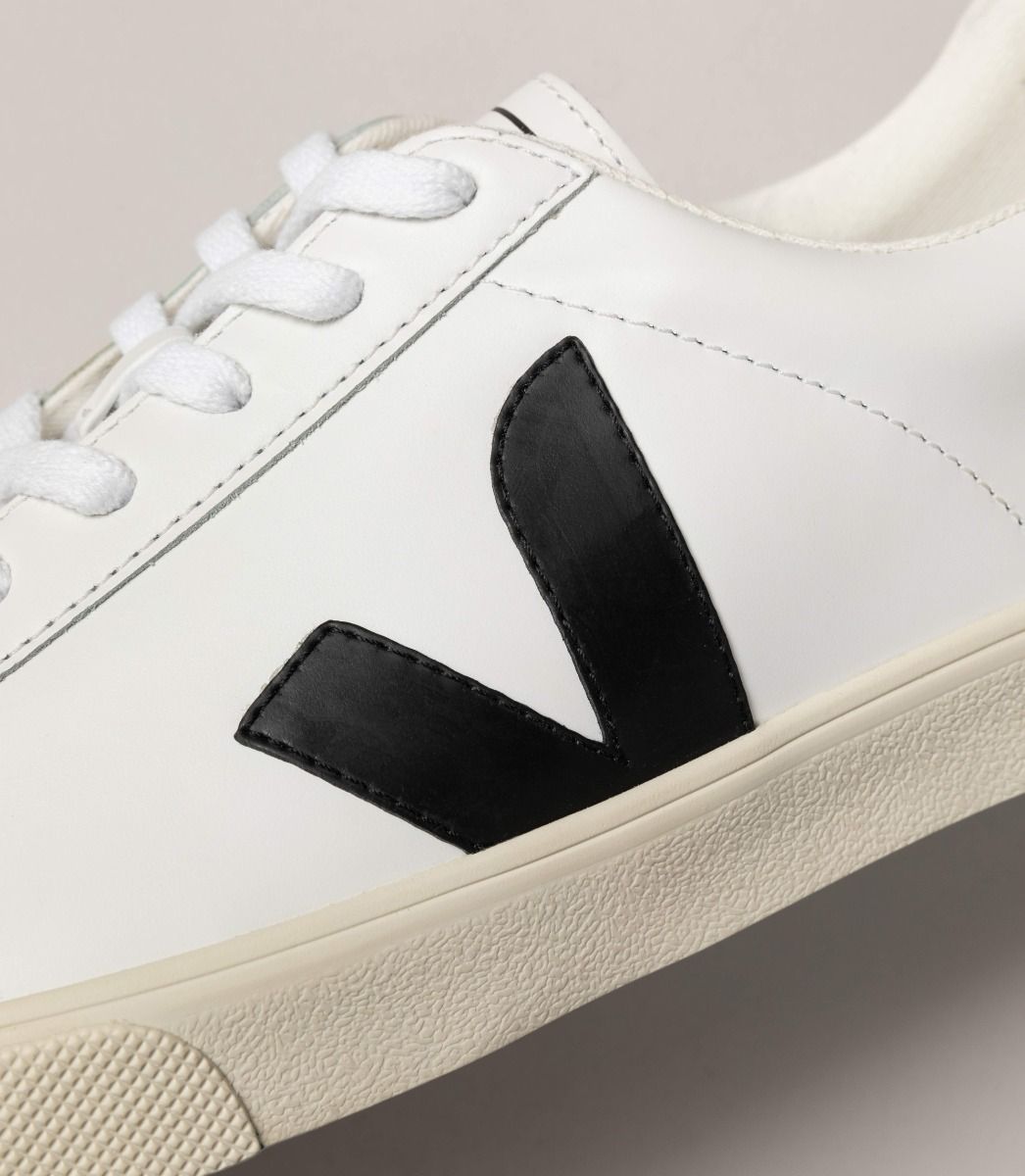 Veja Esplar Leather Men's Sneakers White Black | VJ96320M