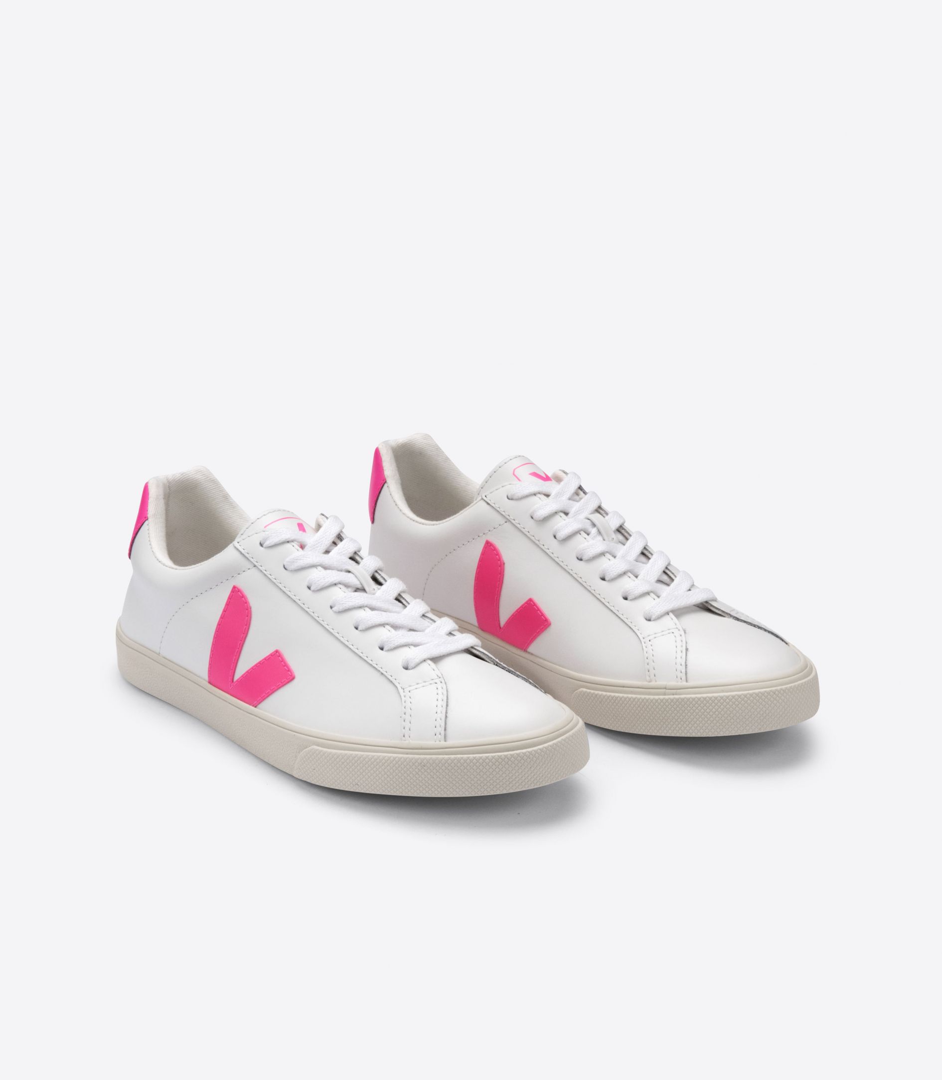 Veja Esplar Leather Women's Sneakers White Pink | VJ09378V