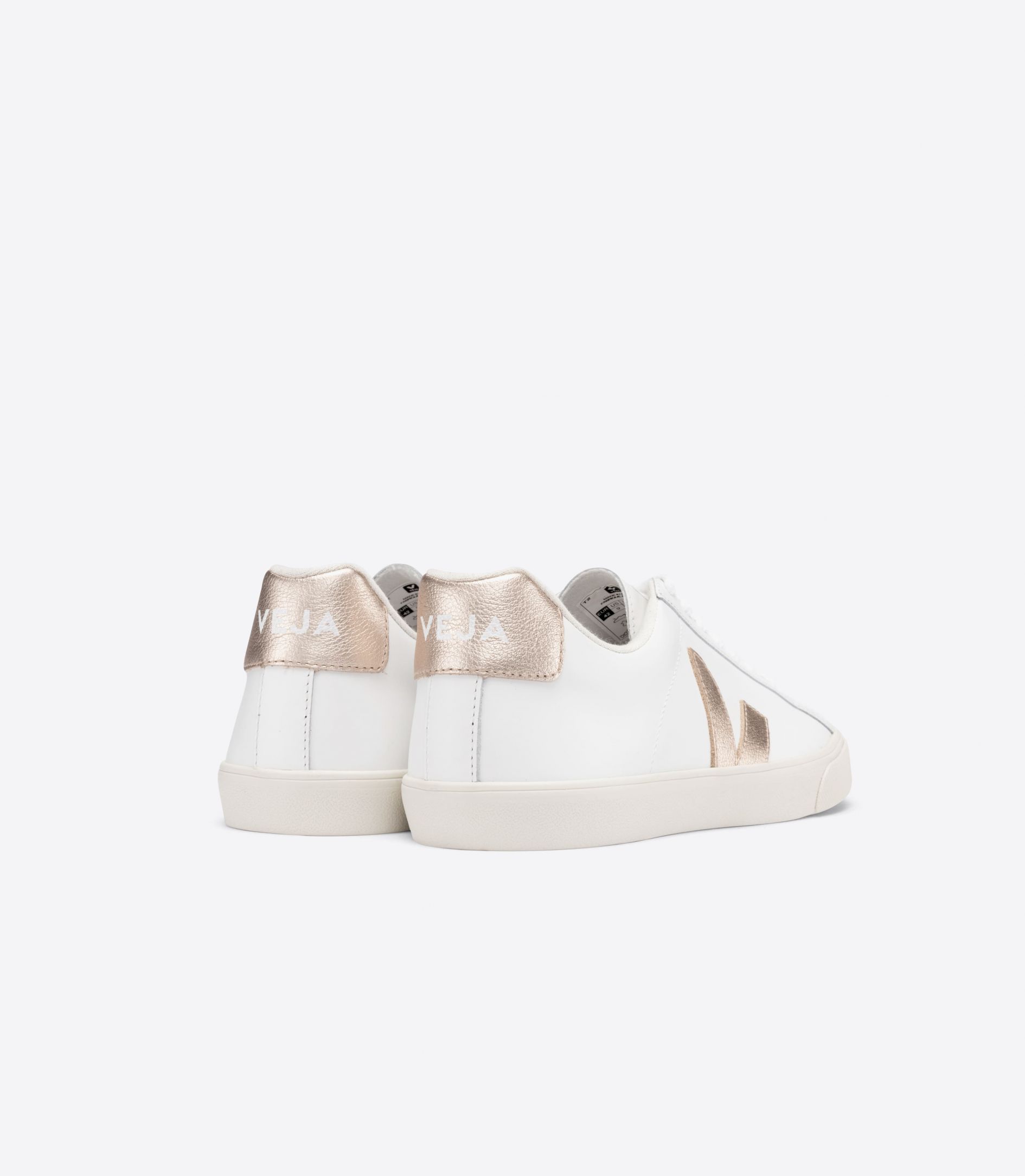 Veja Esplar Leather Women's Sneakers White Gold | VJ38920L