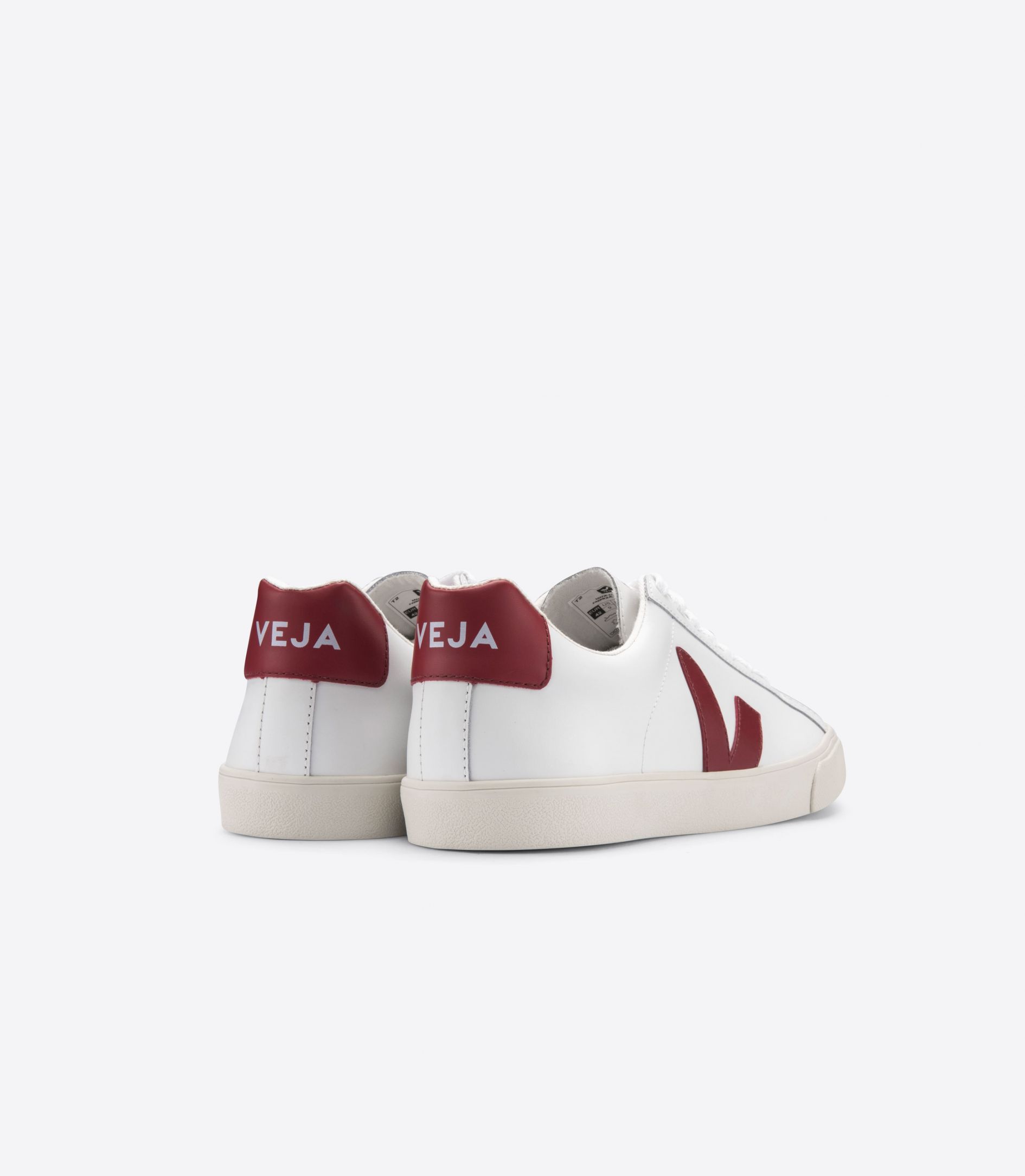 Veja Esplar Leather Women's Sneakers White Red | VJ81302T