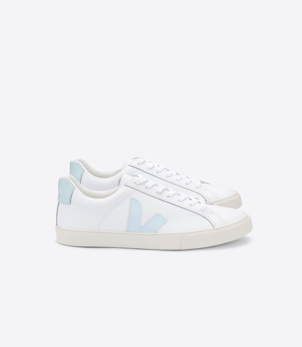 Veja Esplar Leather Women\'s Sneakers White Blue | VJ87325Y