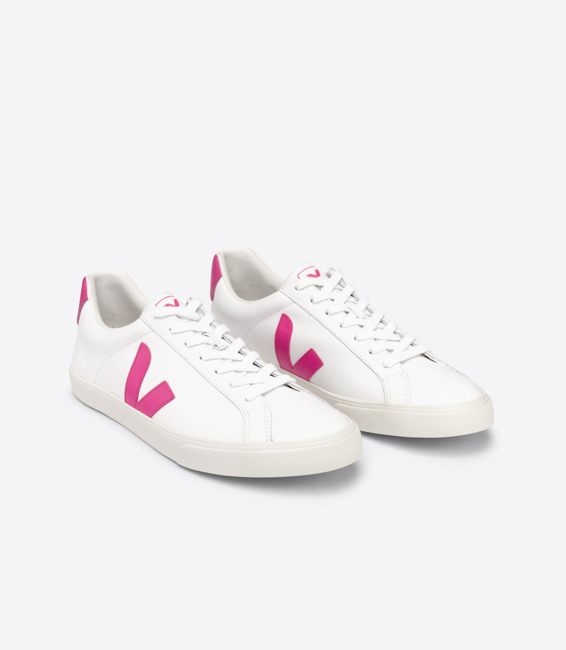 Veja Esplar Leather Women's Sneakers White Pink | VJ93102P