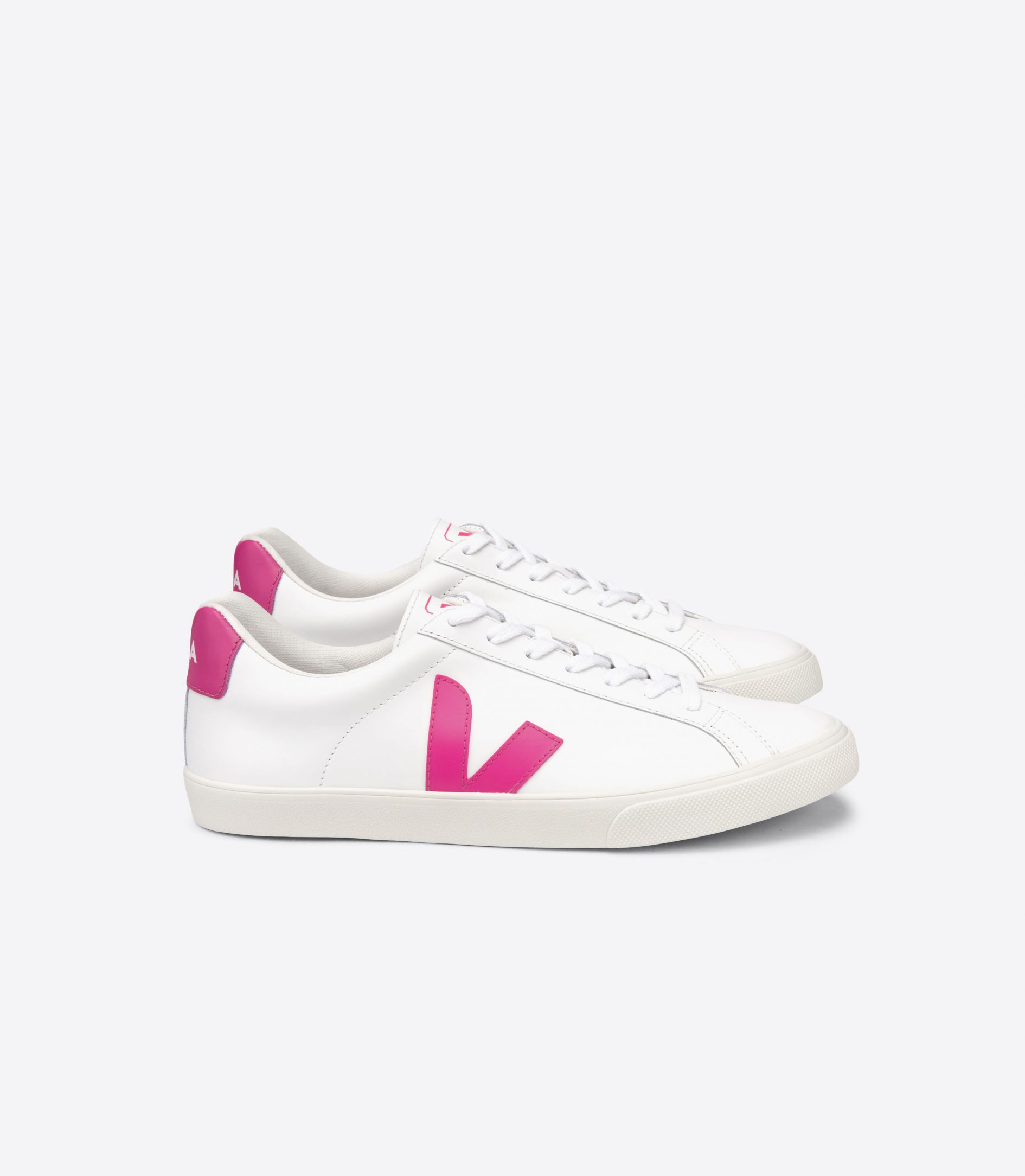 Veja Esplar Leather Women\'s Sneakers White Pink | VJ93102P