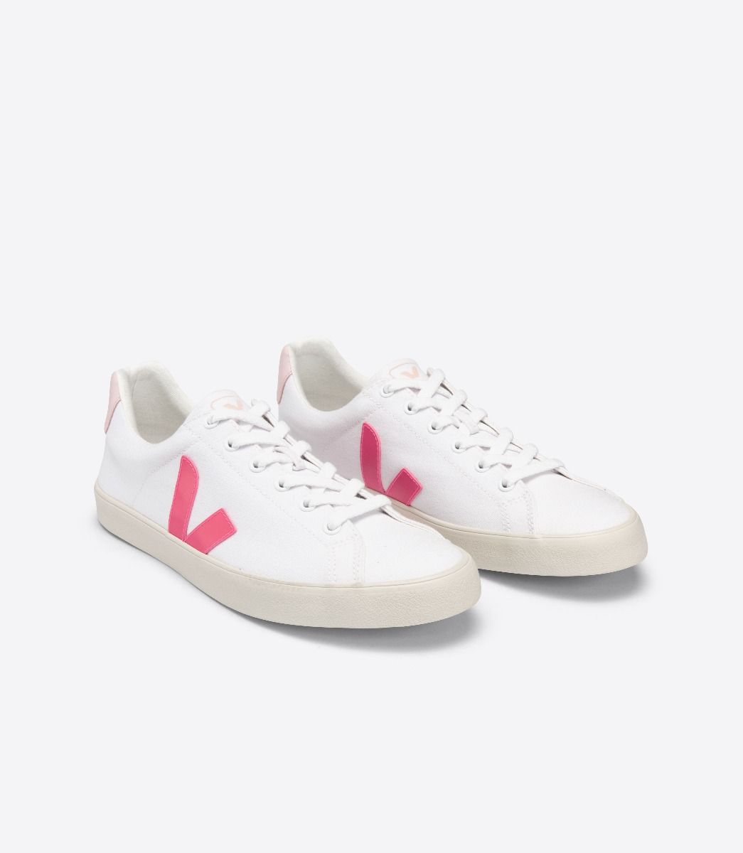 Veja Esplar Se Canvas Women's Sneakers White Rose | VJ65130A