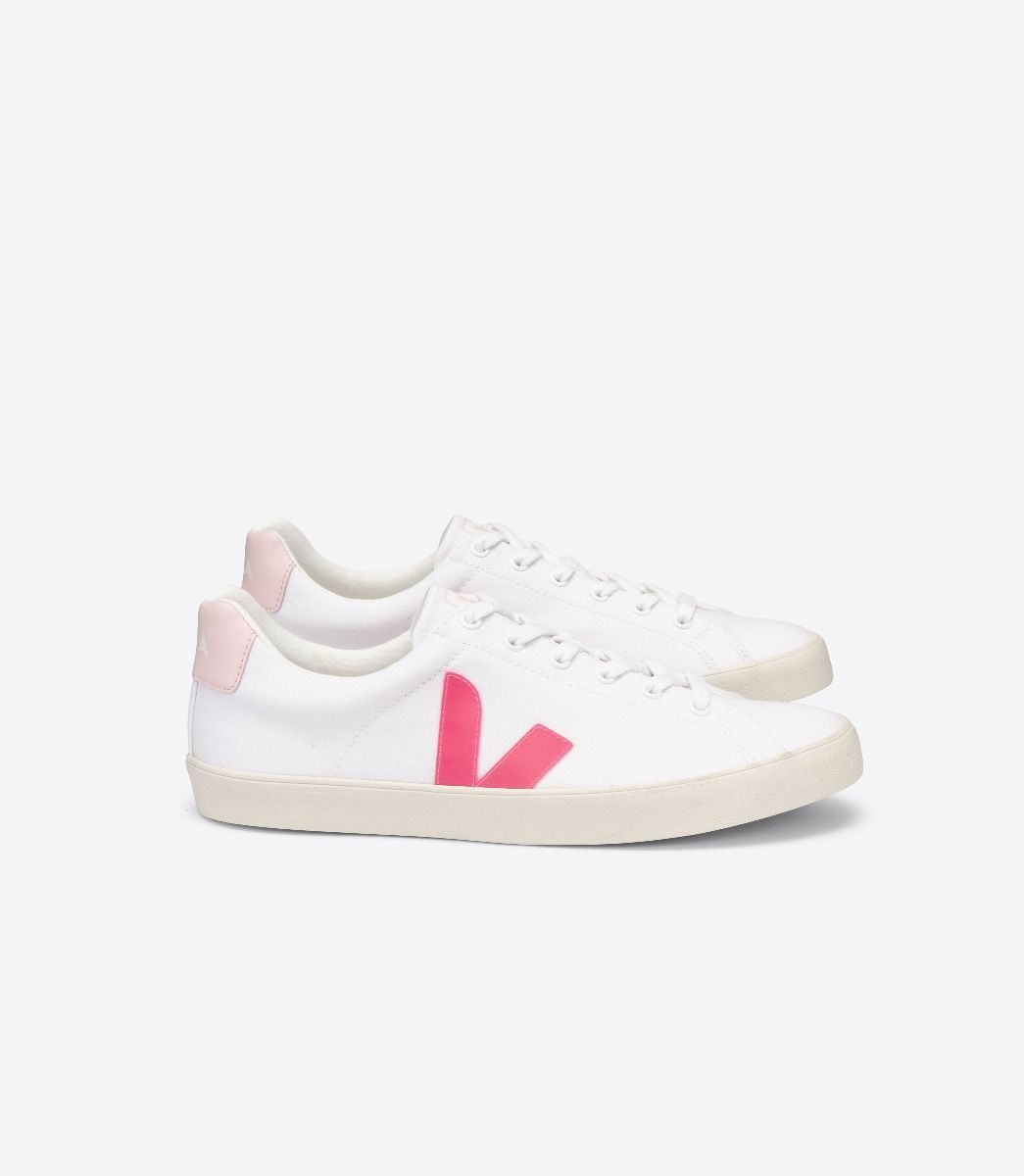 Veja Esplar Se Canvas Women\'s Sneakers White Rose | VJ65130A