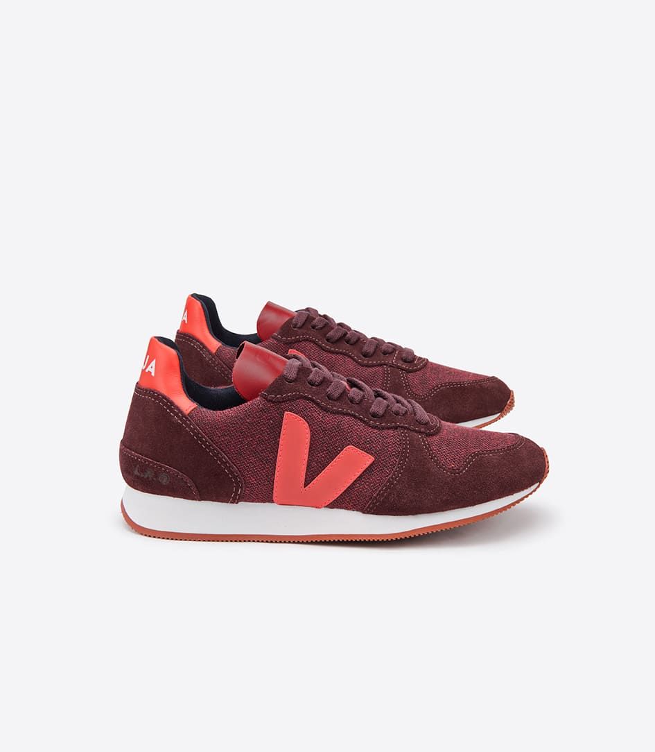 Veja Holiday Pixel Women\'s Sneakers Burgundy Orange | VJ38946T