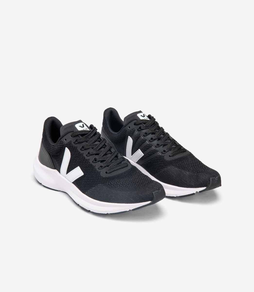 Veja Marlin V-Knit Vegan Women's Sneakers Black White | VJ82410K