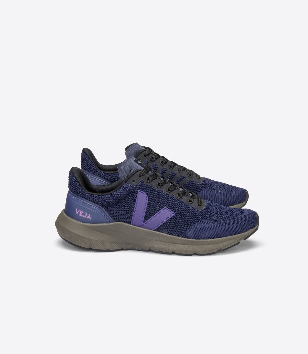 Veja Marlin V-Knit Women\'s Running Shoes Blue Purple | VJ71483L