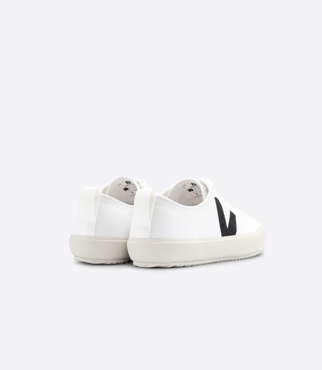 Veja Nova Canvas Men's Sneakers White Black | VJ50632B