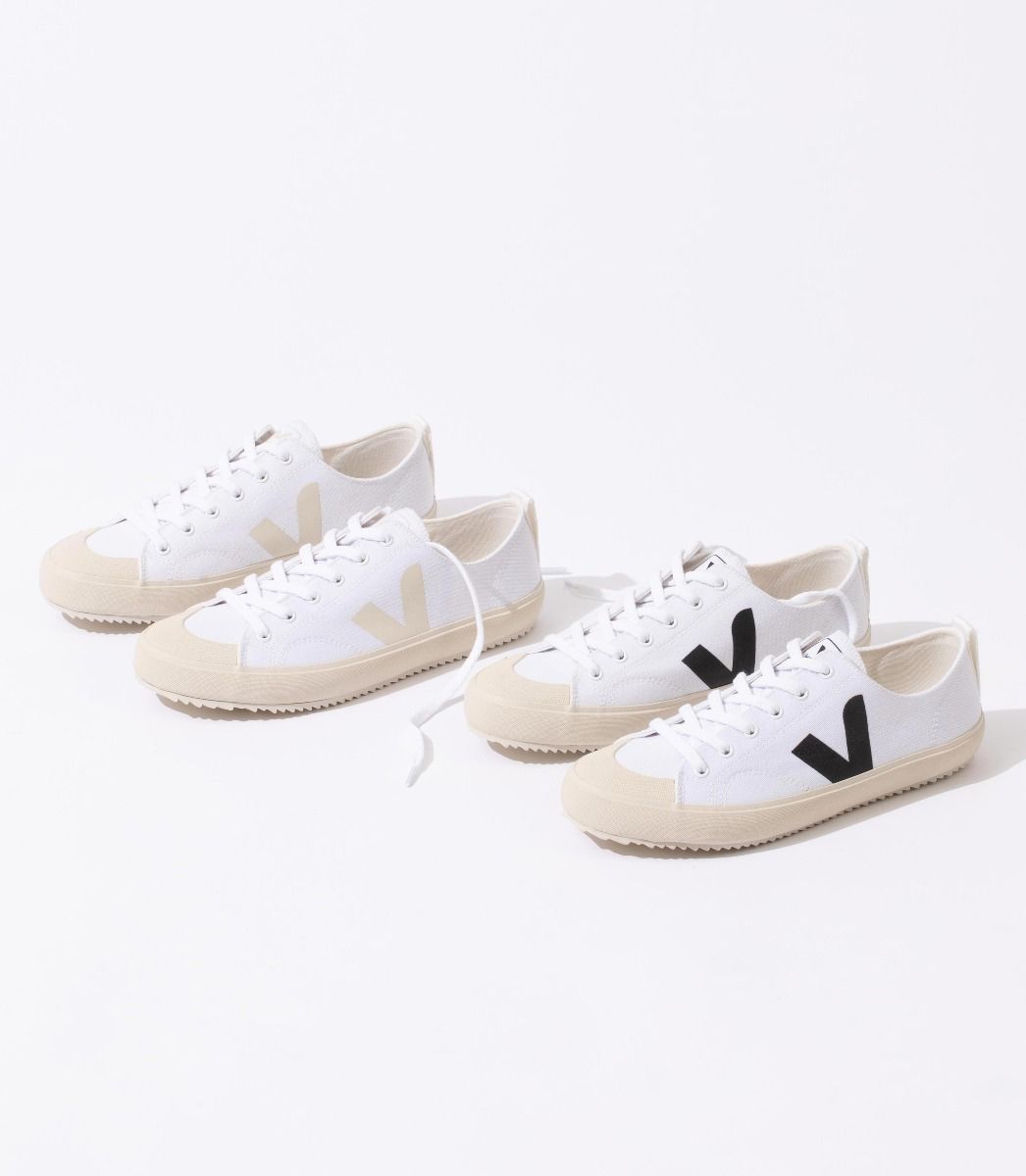 Veja Nova Canvas Men's Sneakers White Black | VJ50632B