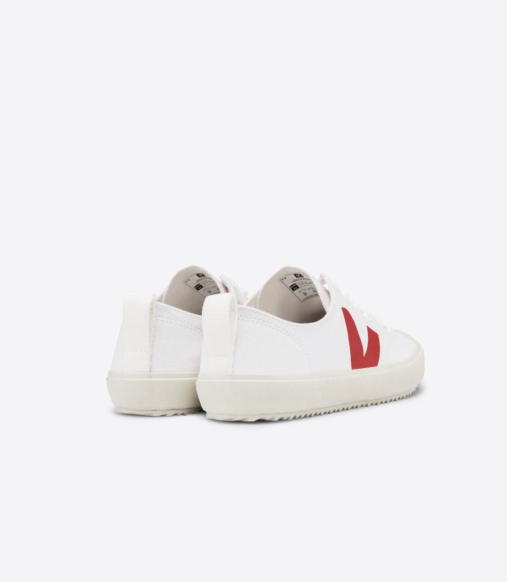 Veja Nova Canvas Vegan Women's Sneakers White Red | VJ46579P