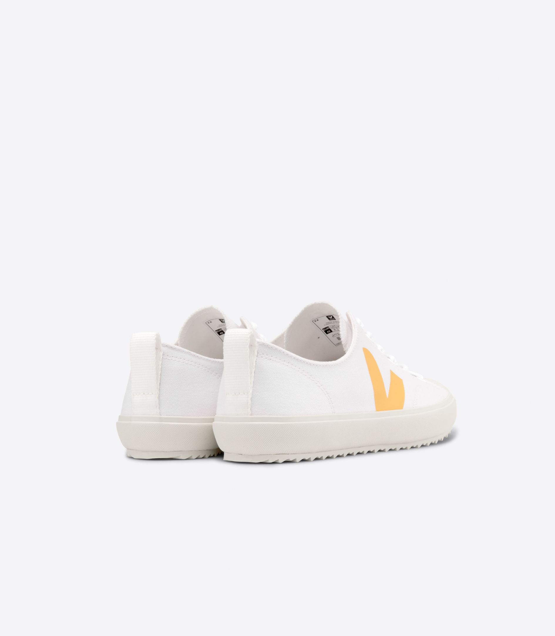 Veja Nova Canvas Vegan Women's Sneakers White Yellow | VJ64931X