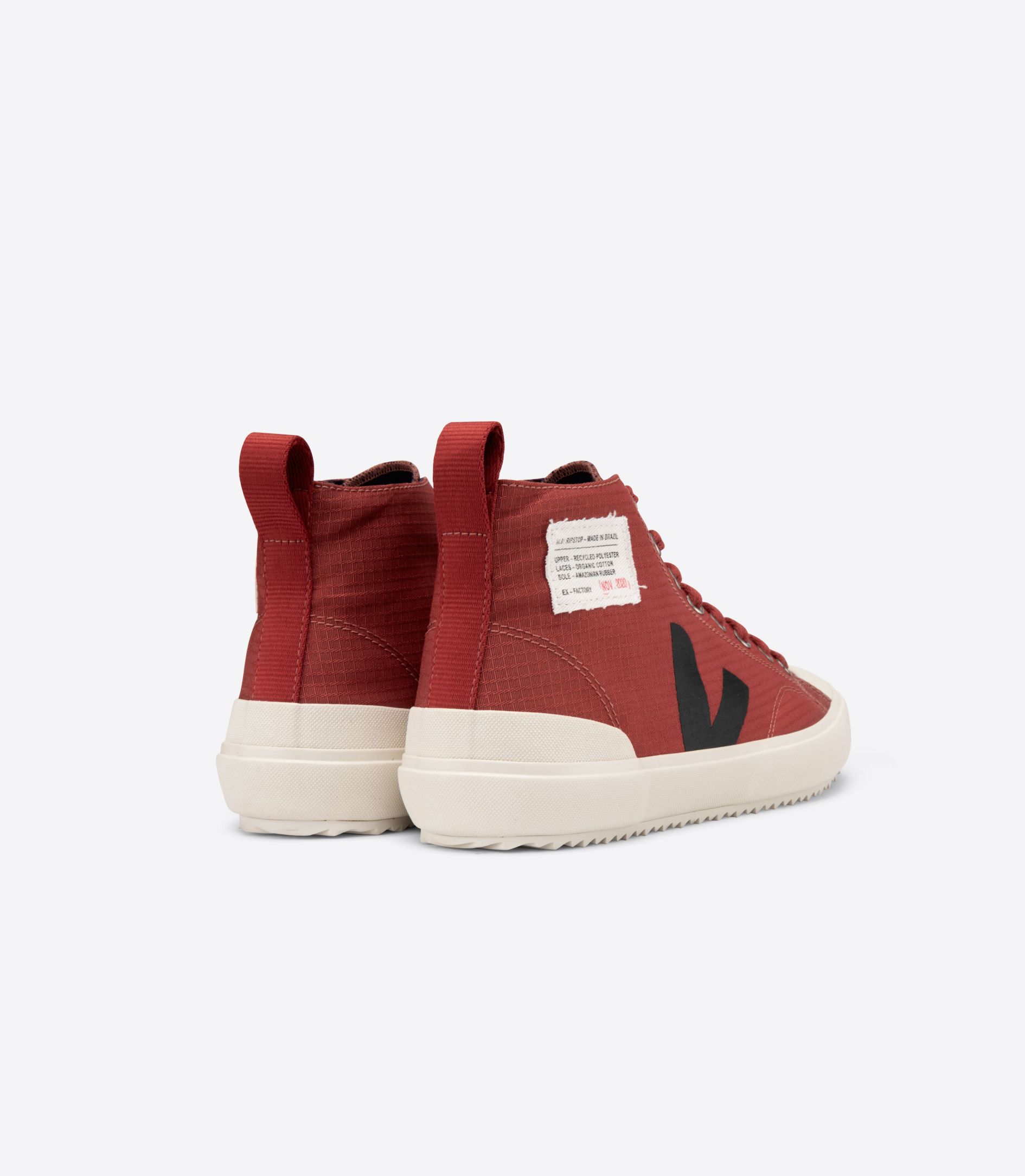 Veja Nova Hl Ripstop Vegan Men's Sneakers Red Black | VJ93785M