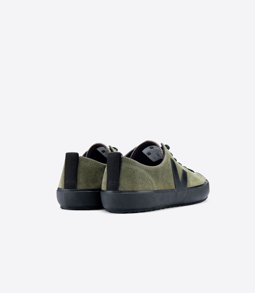 Veja Nova Suede Men's Sneakers Olive Black | VJ41250H